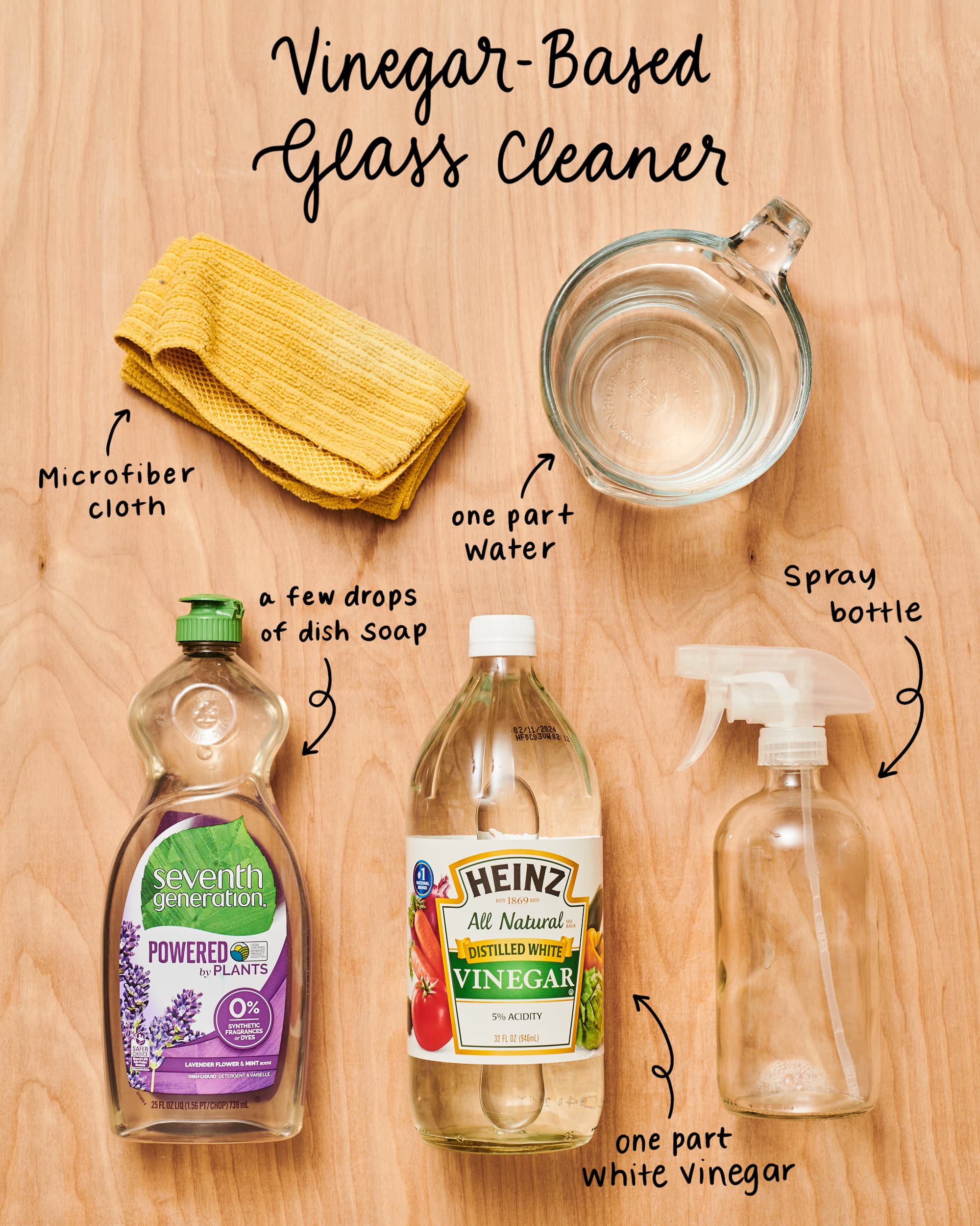 Glass Plus Glass Cleaner, 32 FL Oz Bottle, Multi-Surface Glass Cleaner  (Pack of 5)