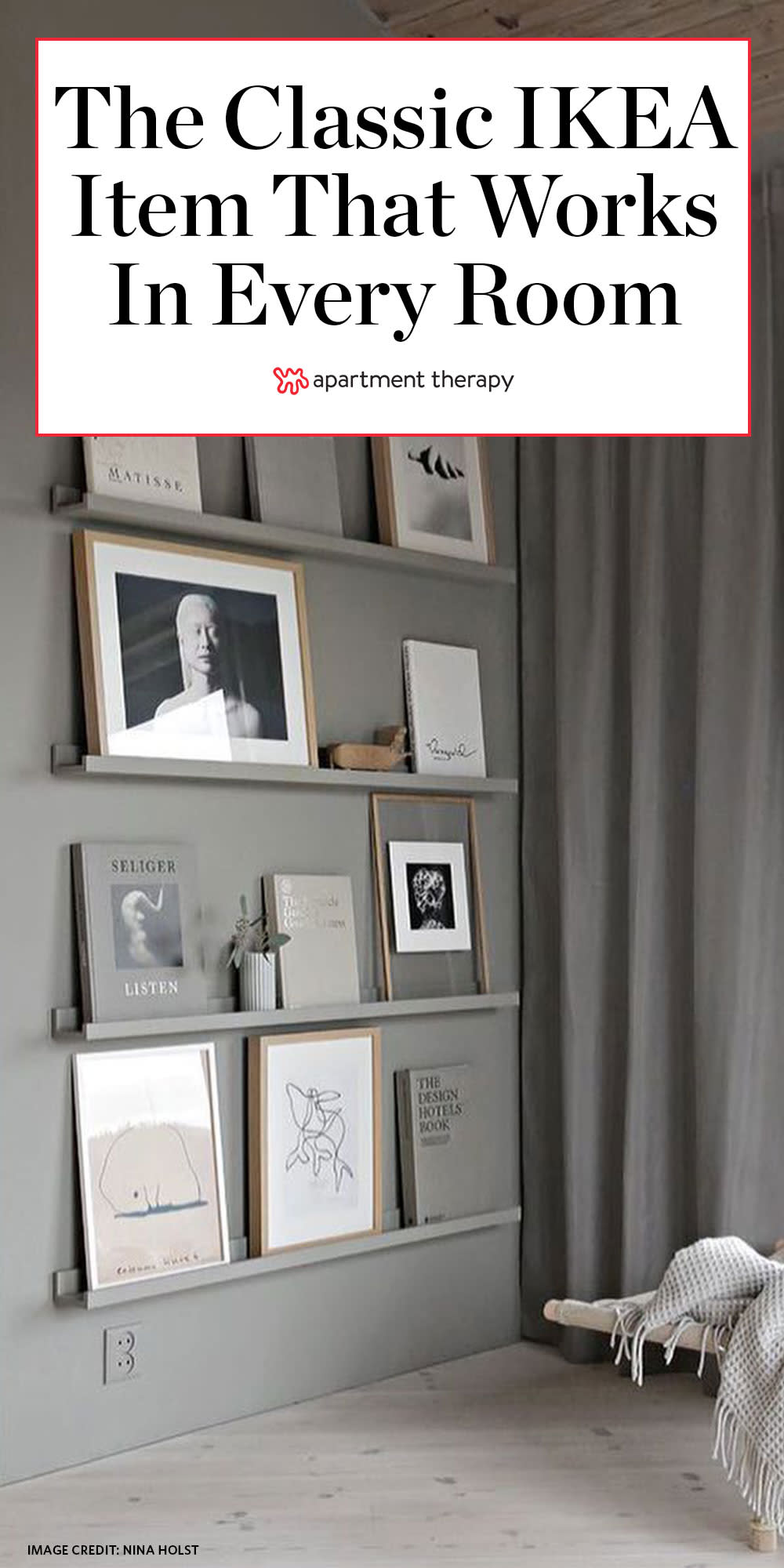 How To Decorate With Ikea S Floating Picture Shelves Apartment Therapy,Kitchen Helper Stool Ikea