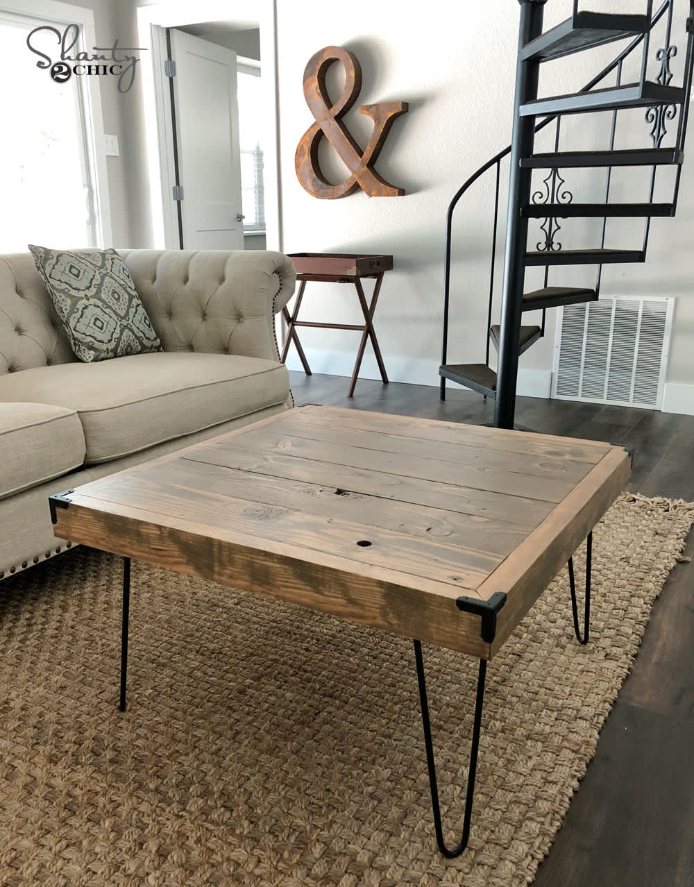 DIY Coffee Table with Storage, Free Plans