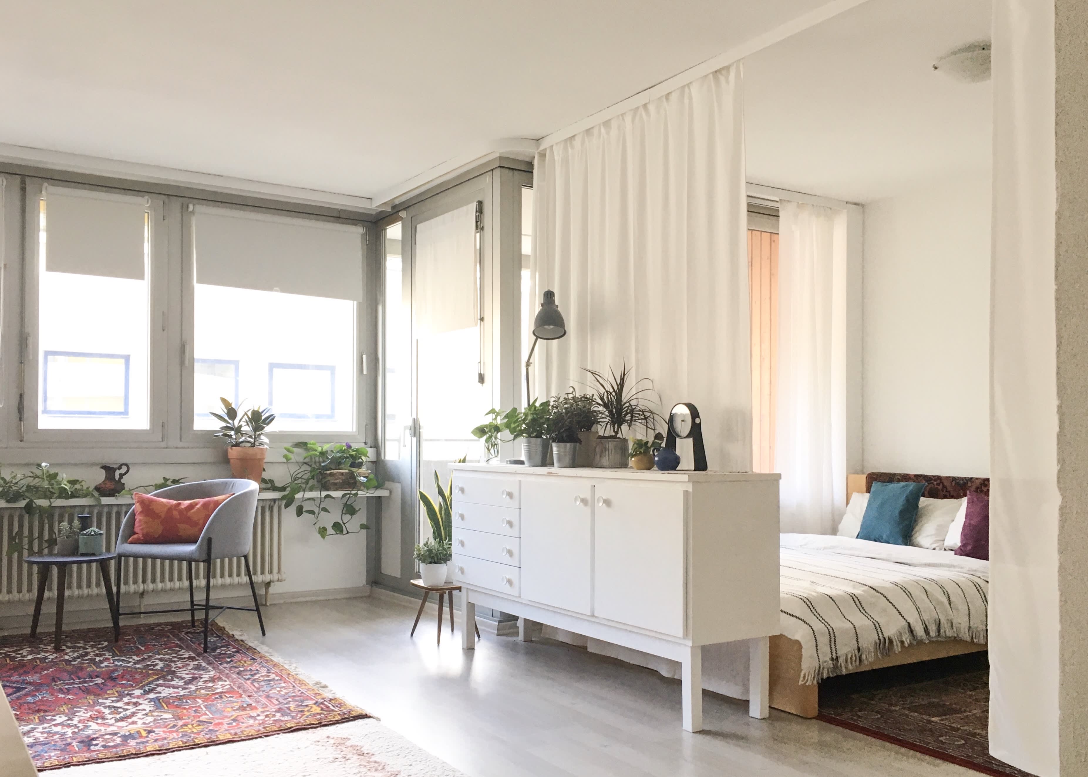 room dividing bunk beds