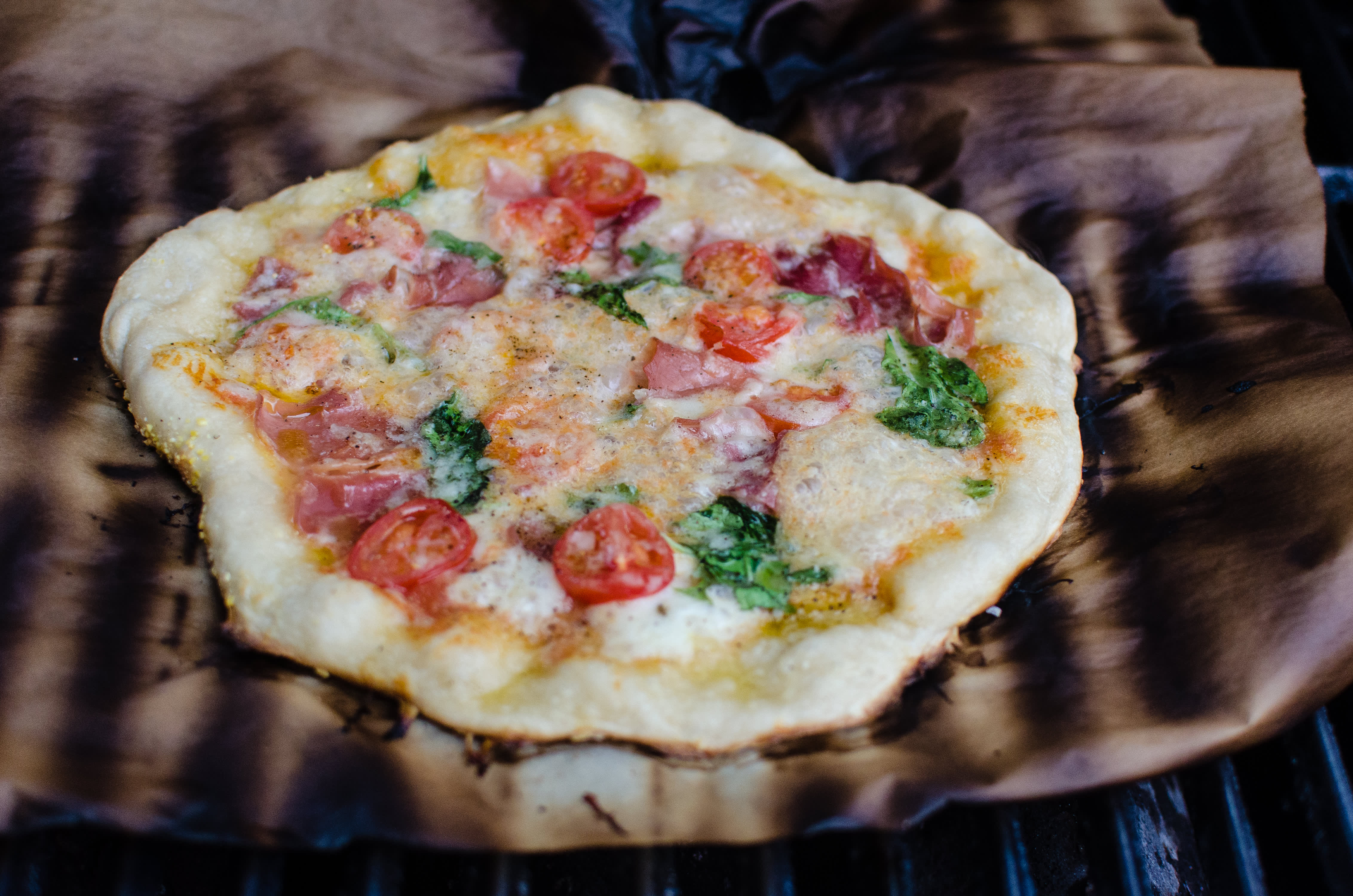 Grilled Pizza with Finex's Grill Pan – The Happy Cook