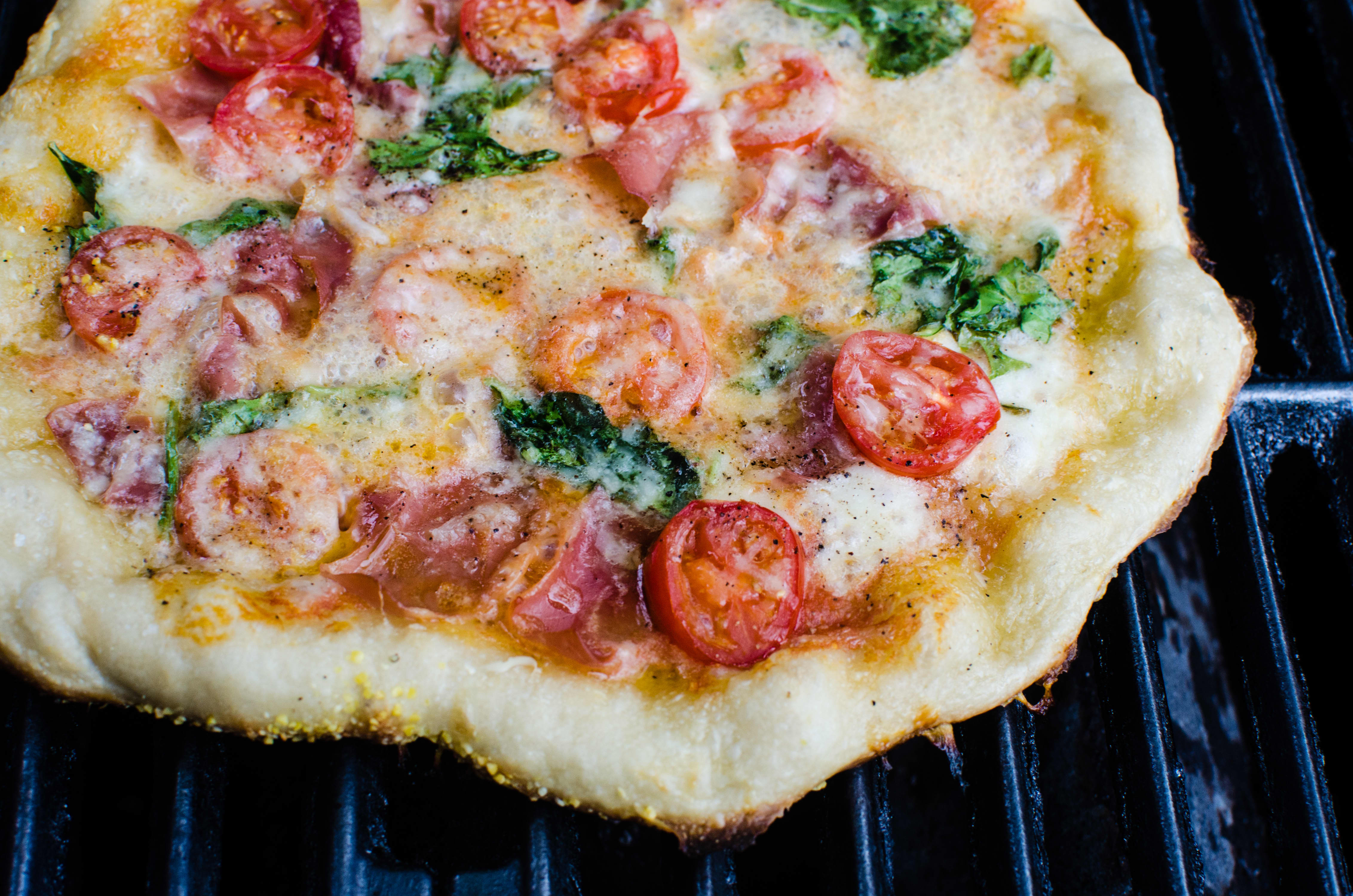Grilled Pizza with Finex's Grill Pan – The Happy Cook
