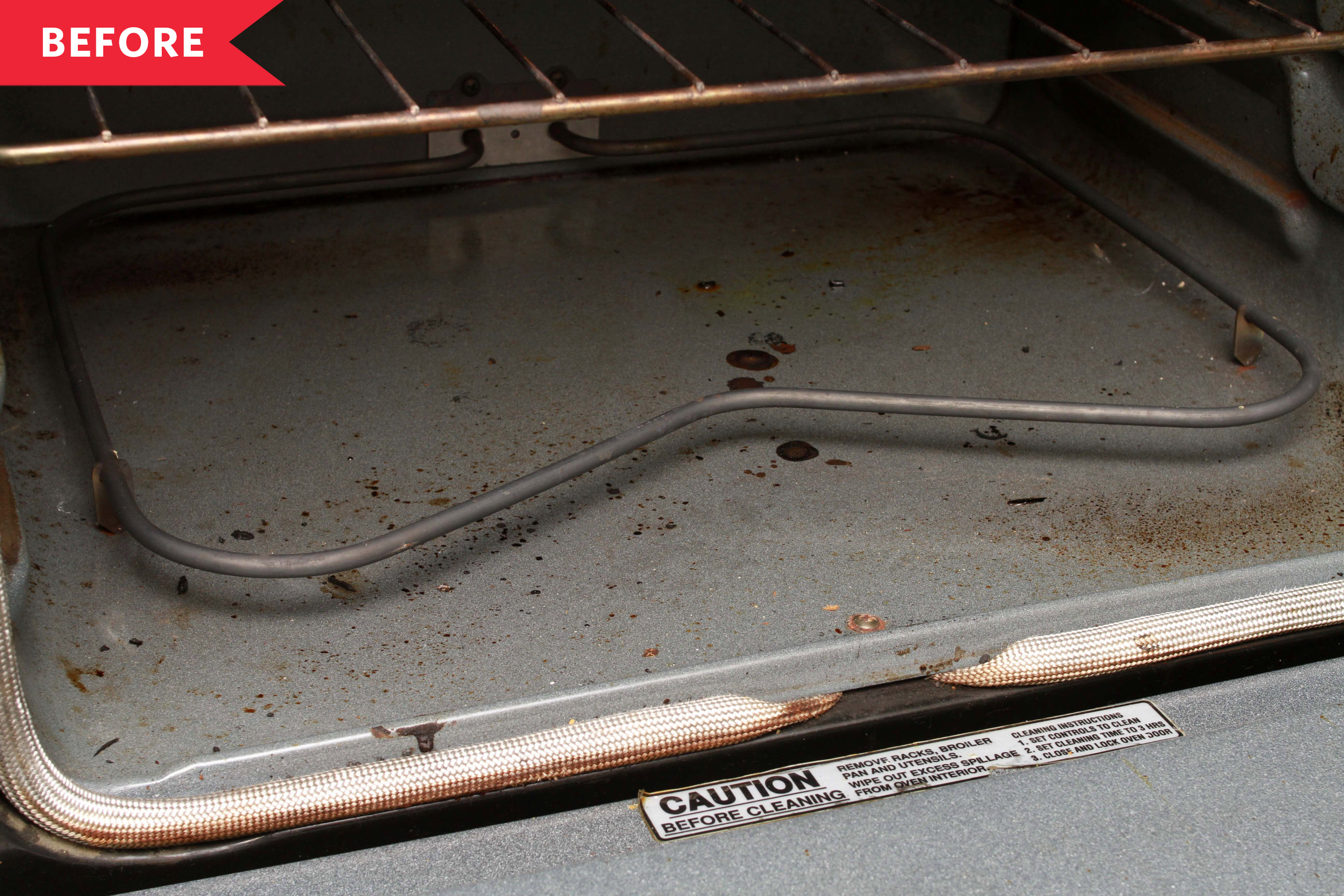 Use a Pumice Stone to Clean an Oven - Before & After Photos