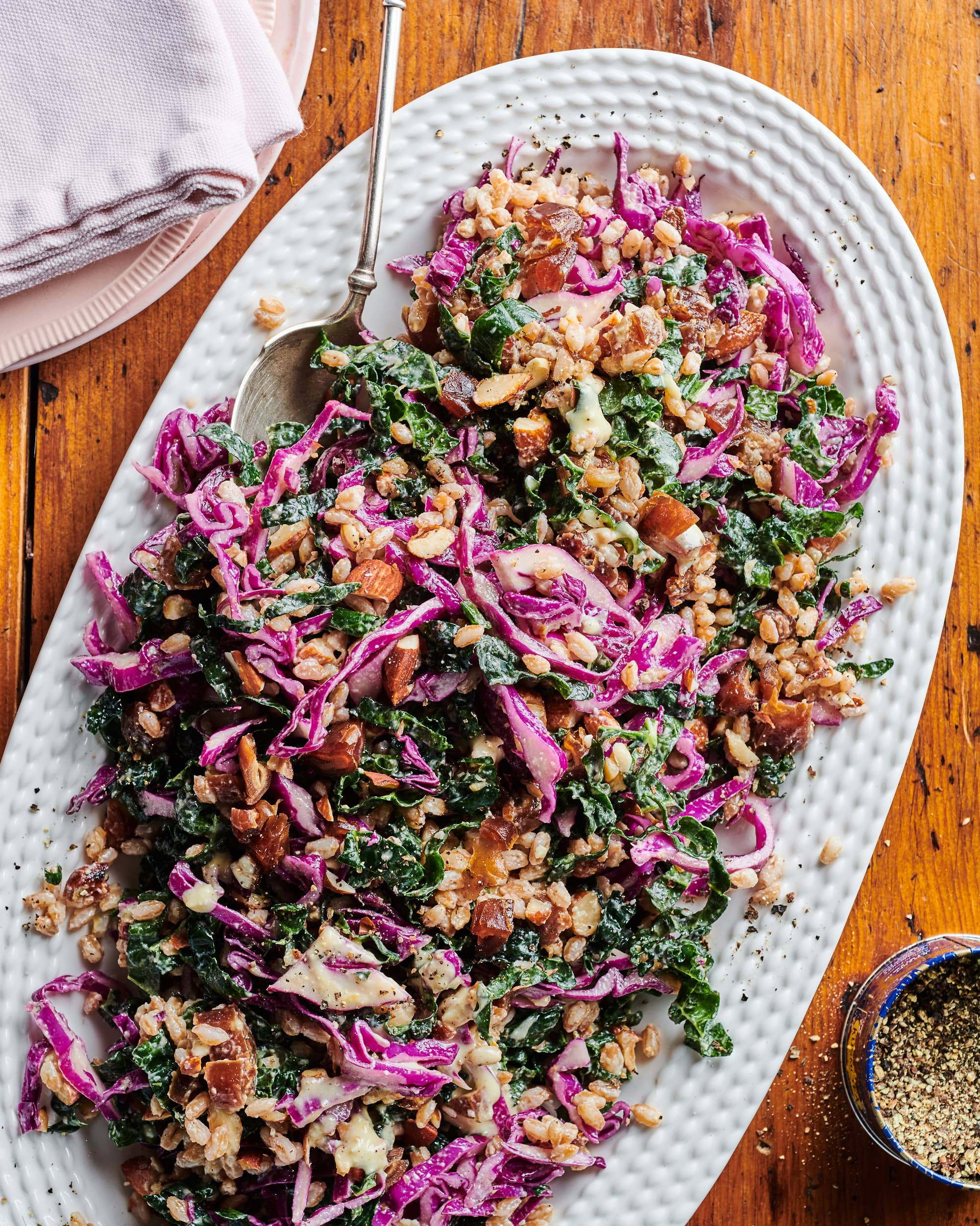 Loaded Kale Salad Bowl - aka The Best Work Day Lunch - Eat Your Way Clean