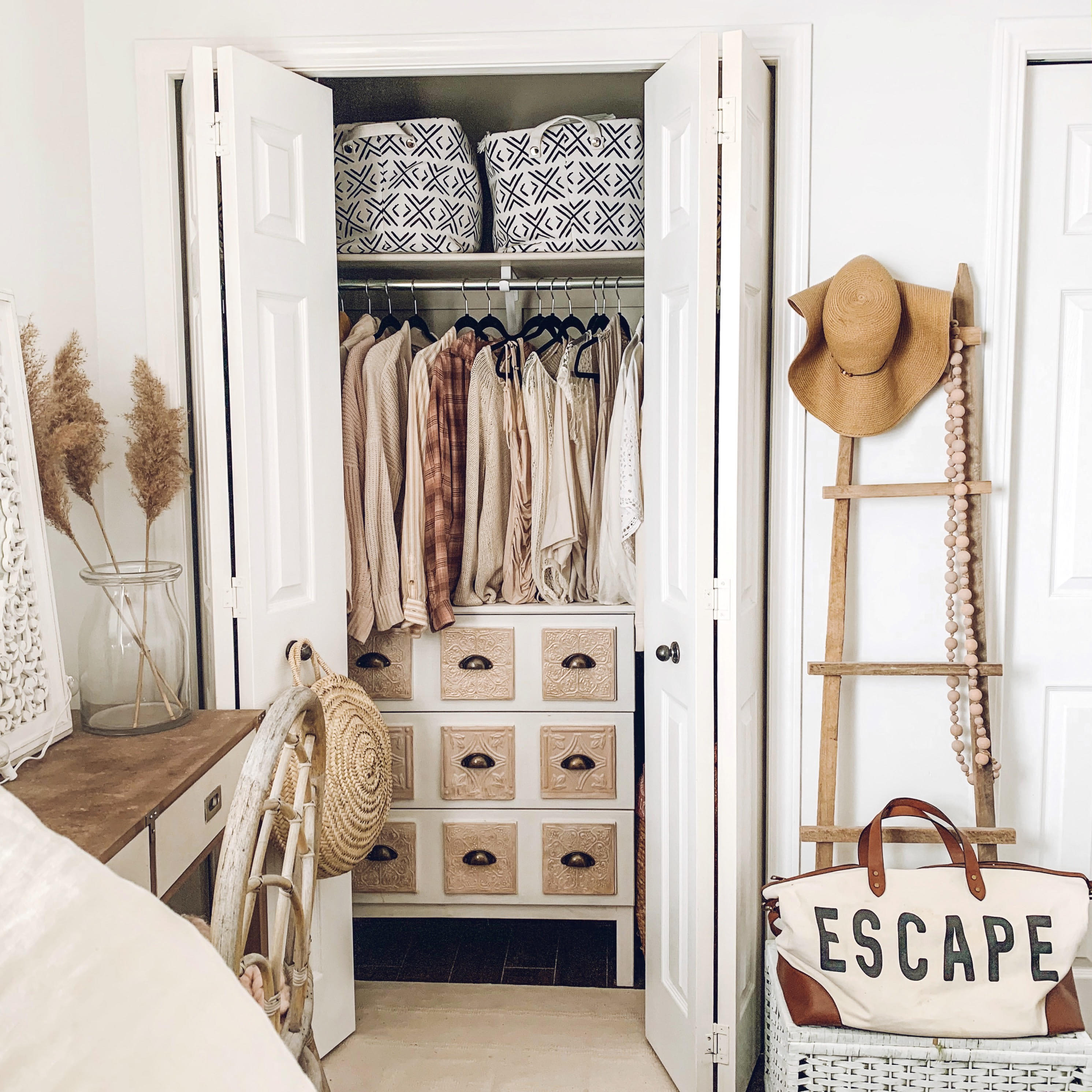 Put Your Dresser in the Closet to Maximize Bedroom Space
