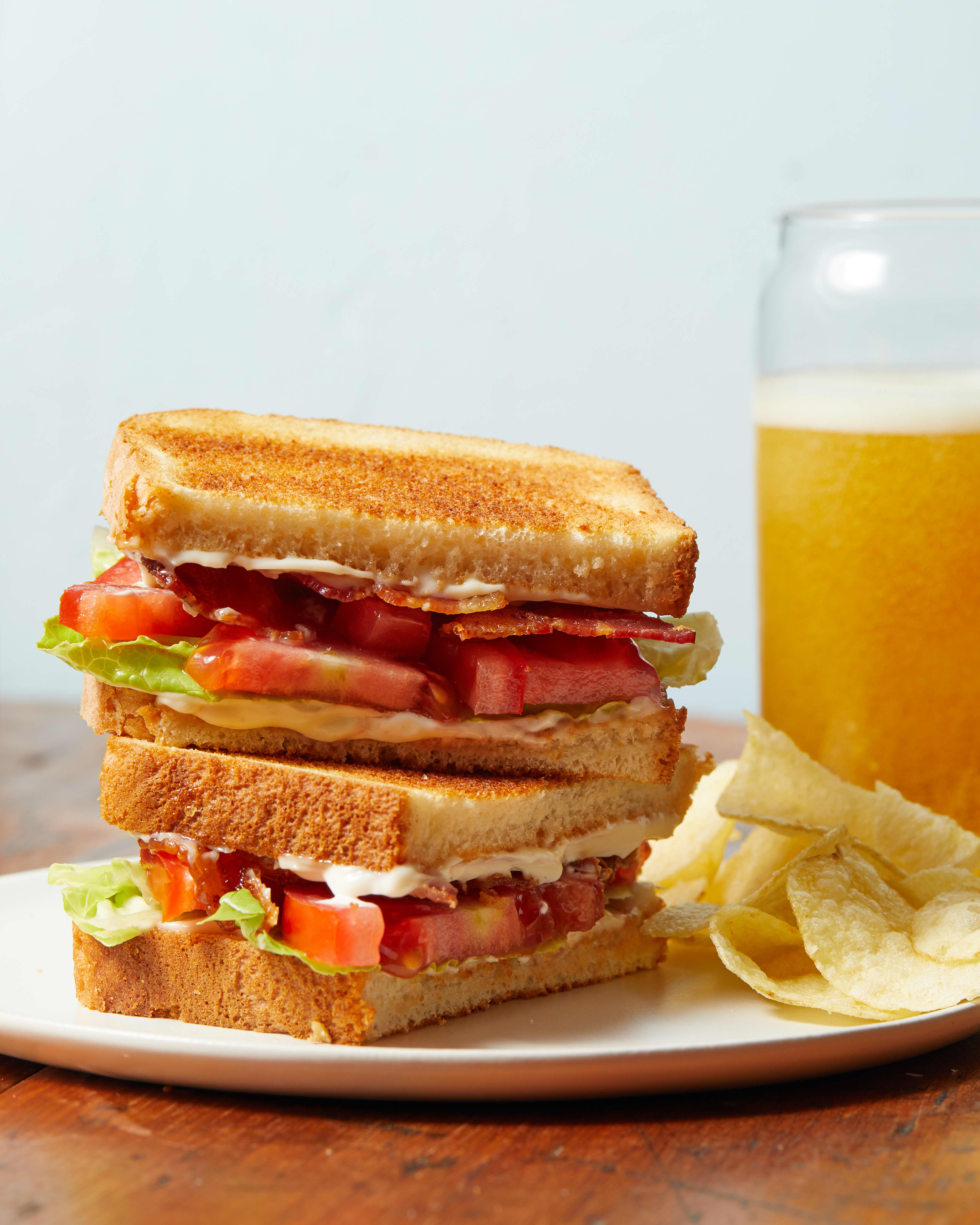 LPT: To make BLT's, or any toasted sandwich, place 2 slices of bread in a single  toaster slot. This way, the bread gets warm and toasty on the outside, but  stays soft