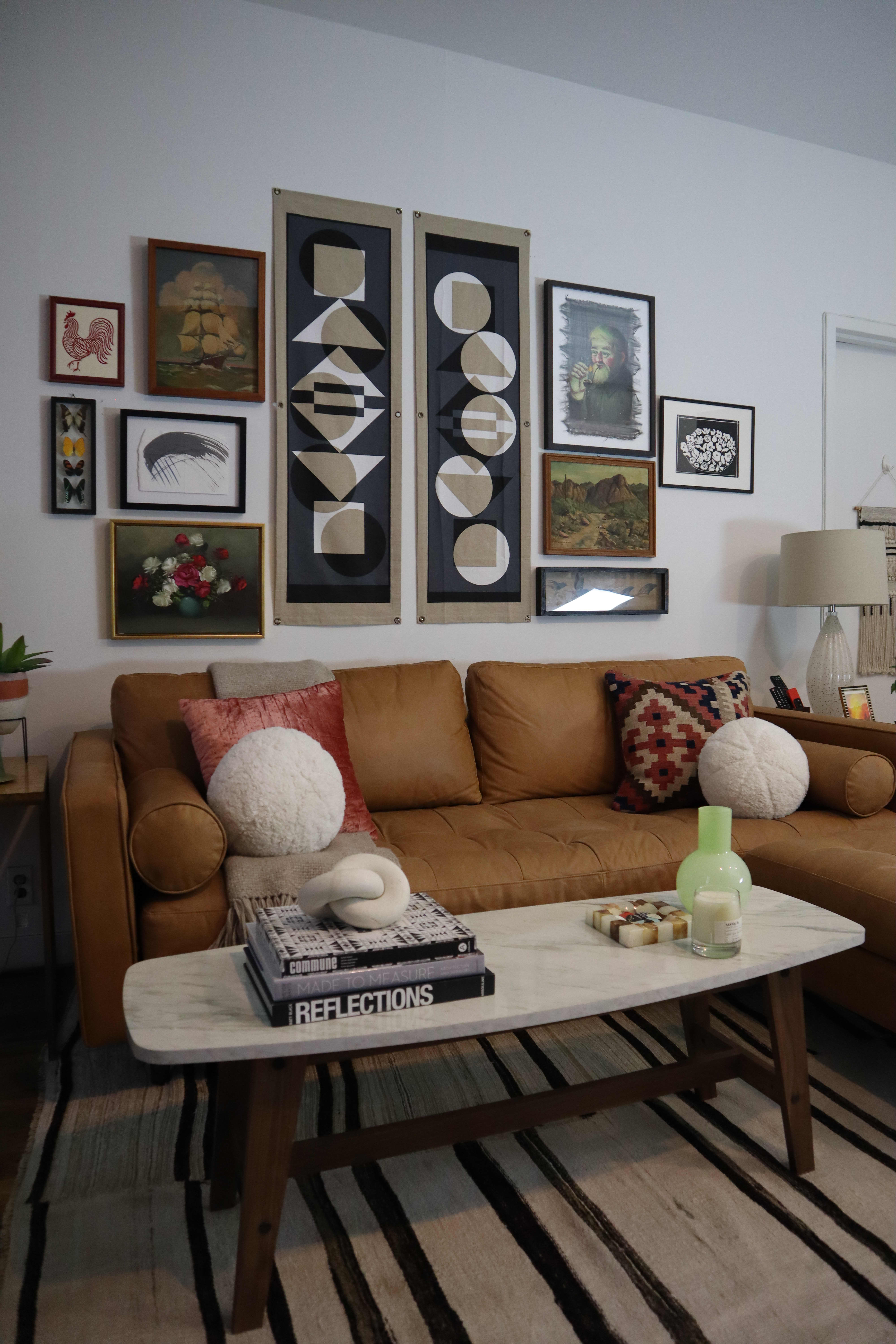 The Best Way To Fake A Luxe Living Room Sectional With A Sofa And An Ottoman Apartment Therapy