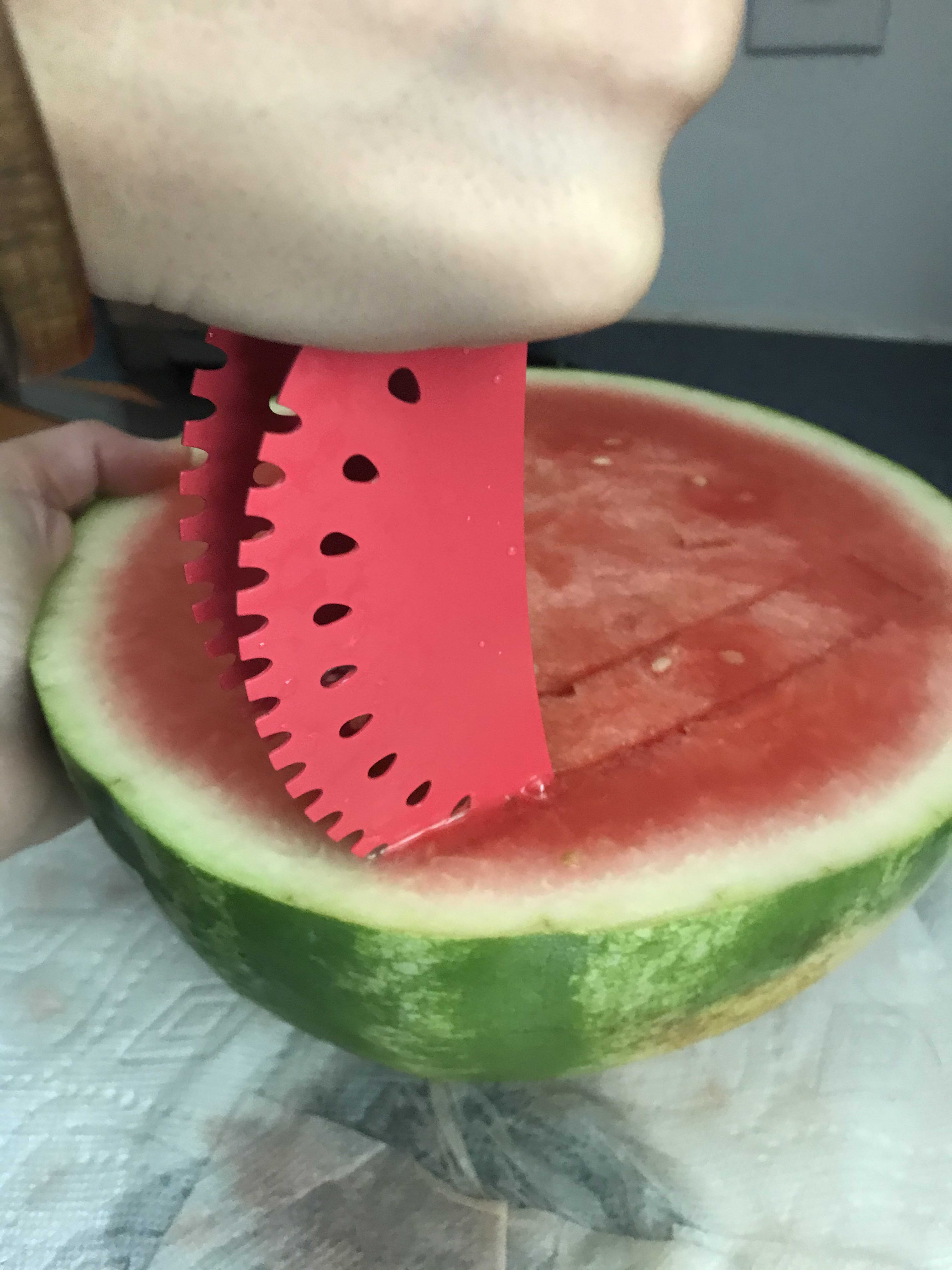 Durable No Fruit Cutter, Perfectly Safe No Smell Fruit Cutting  Tool Watermelon Knife, for Chefs for Housewifes(green): Knives