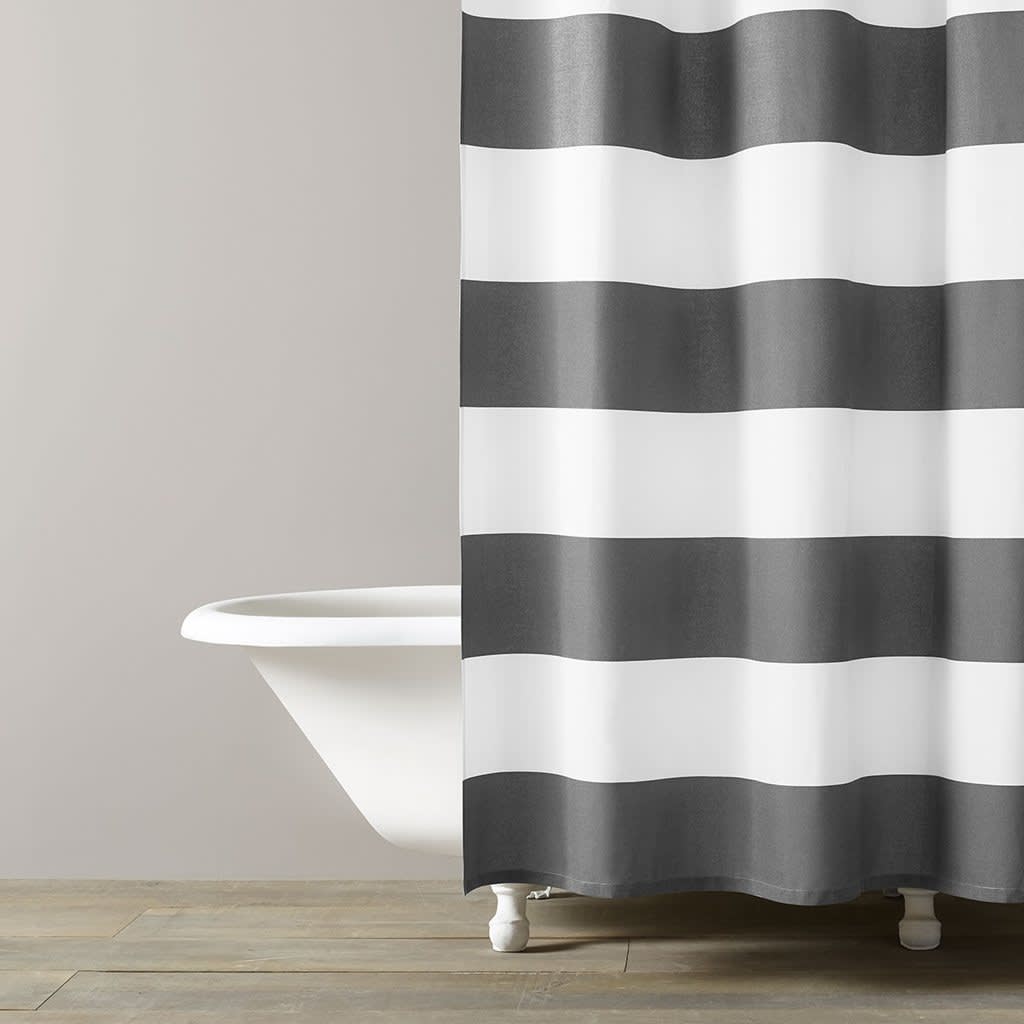 Organic Mid-Century Geo Shower Curtain