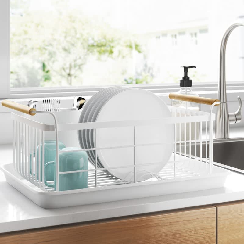 Sinfinate Dish Rack Drainers for Kitchen Counter, Dish Drying Rack for  Sink, Stainless Steel Countertop Organizer, Compact and Space-Saving Drying