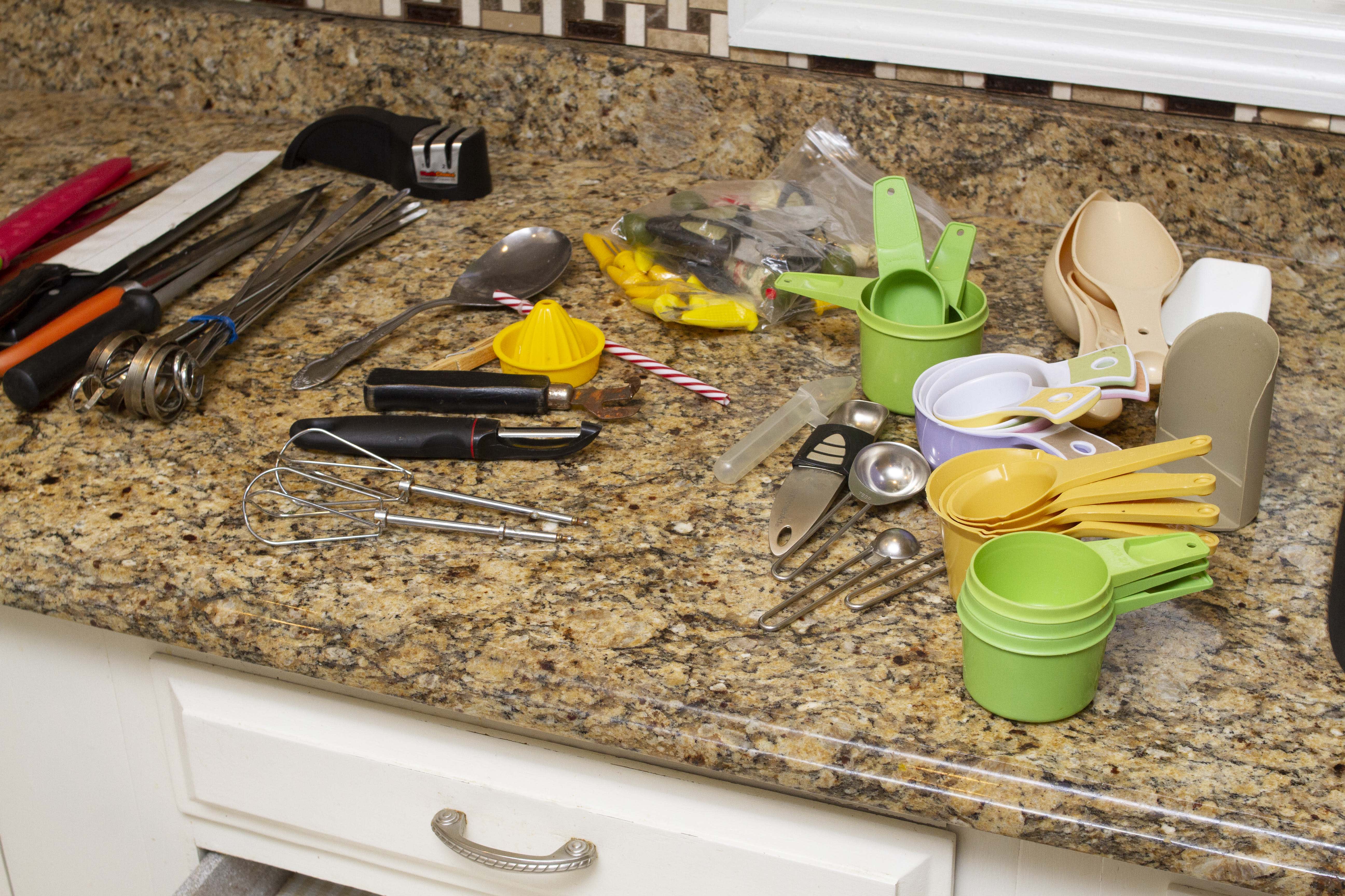 Kitchen Utensil Drawer Organizing - Makeover