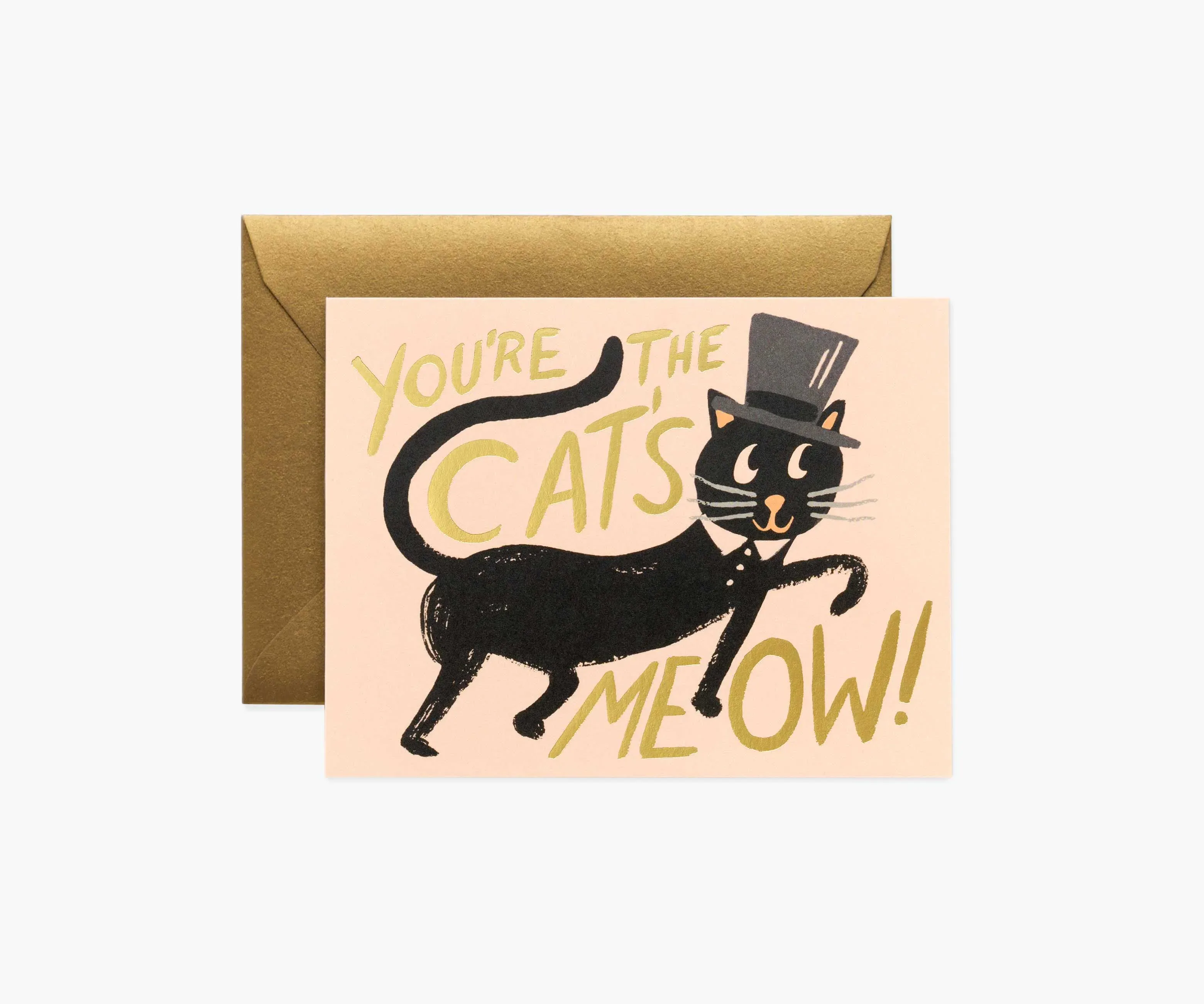 Kitty Love printed greeting card Can be sent directly to recipient