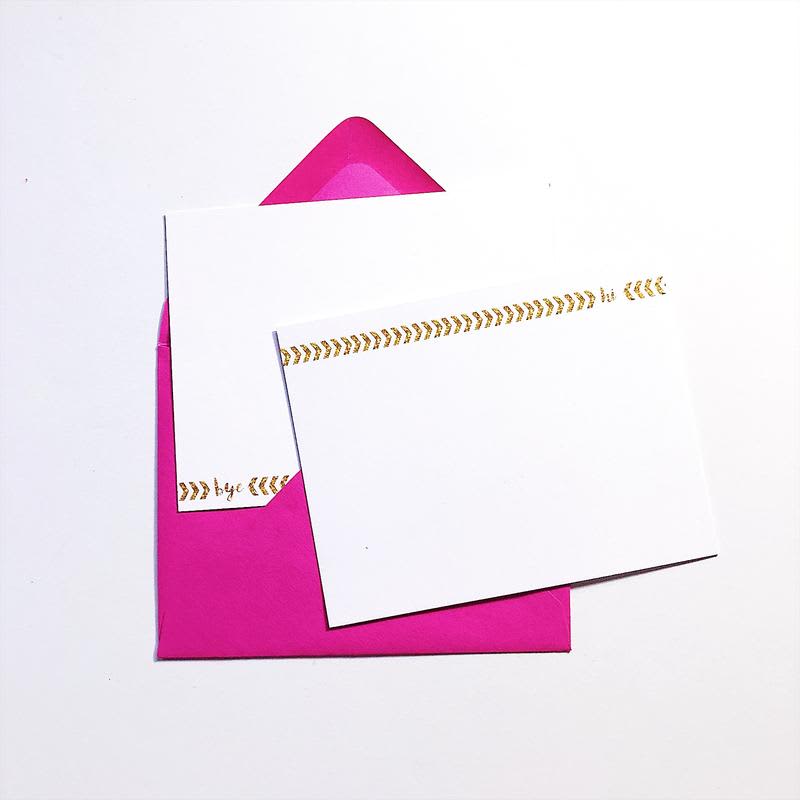 Write your own Hug Notelets Flat 8 x Thank You Cards With Envelopes