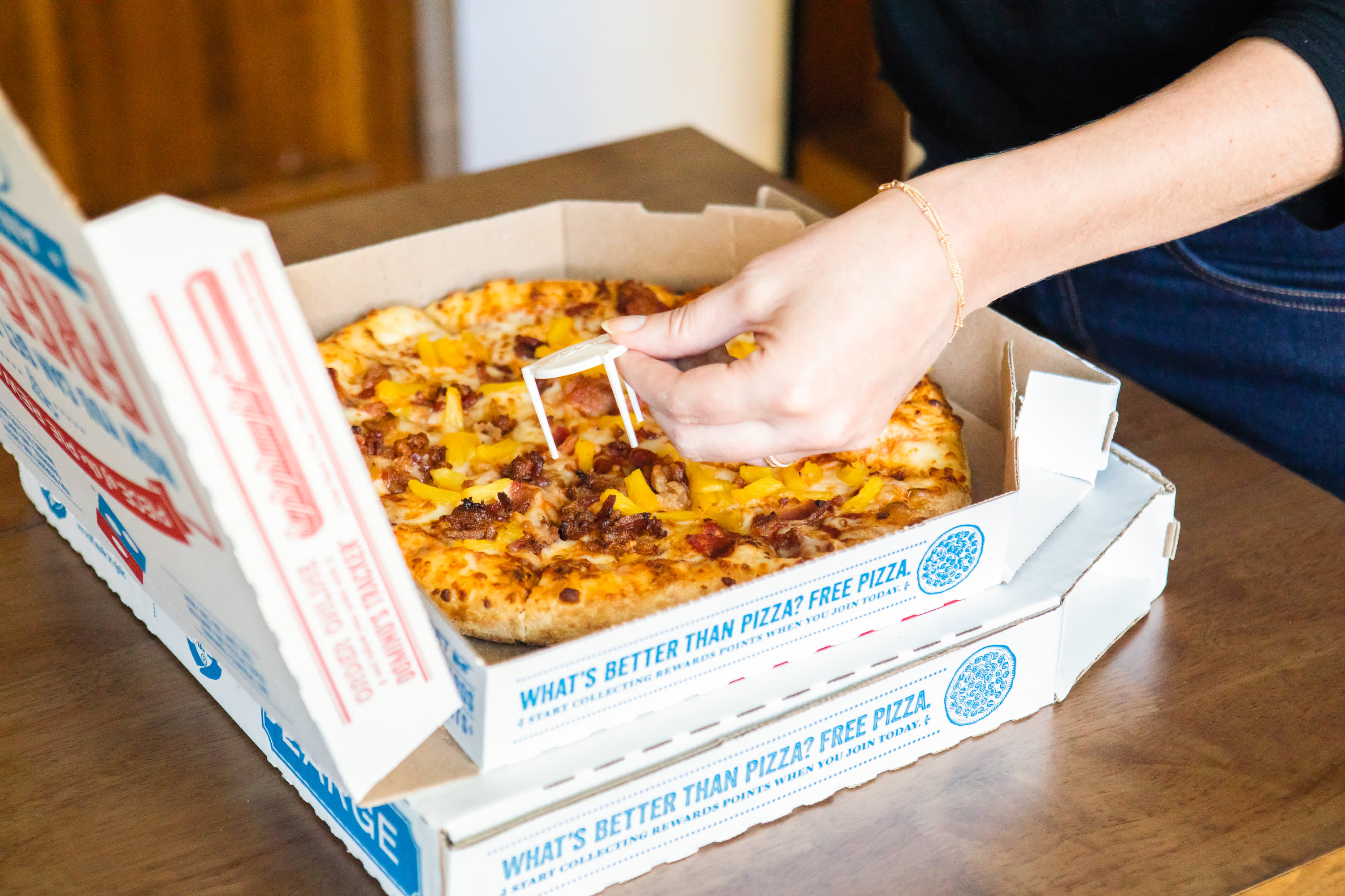 Free Photo  Pizza box top view