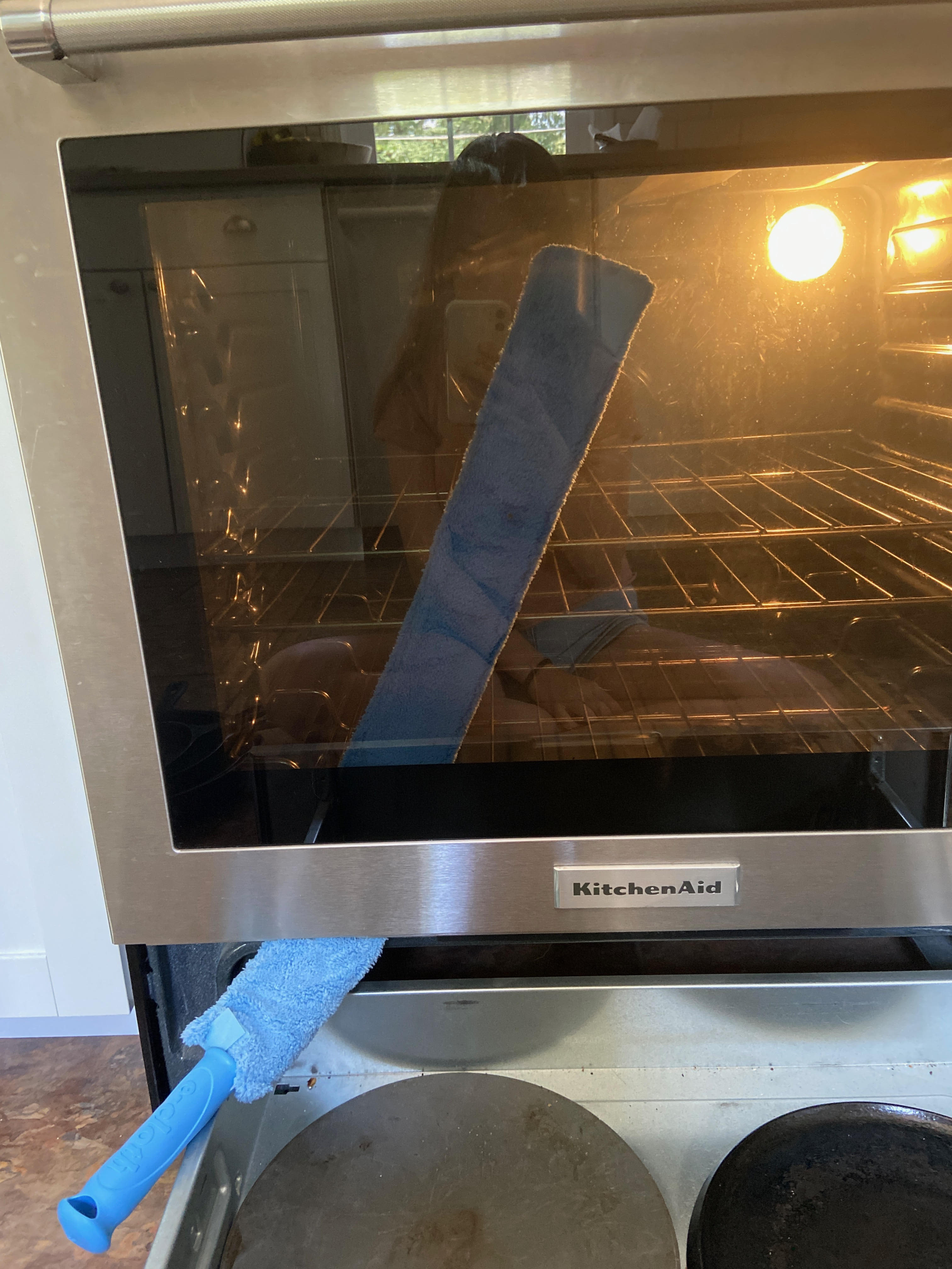 Learn how to clean oven door glass inside, out, and in-between