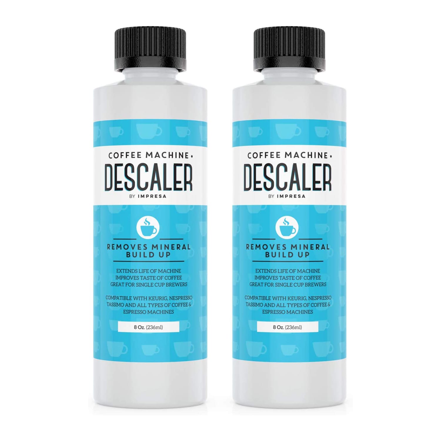 Descaler & Cleaner (9 Uses) - Made in USA - Descaling Solution for Keurig Brewers, Nespresso, Delonghi, Breville & All Coffee Makers & Espresso