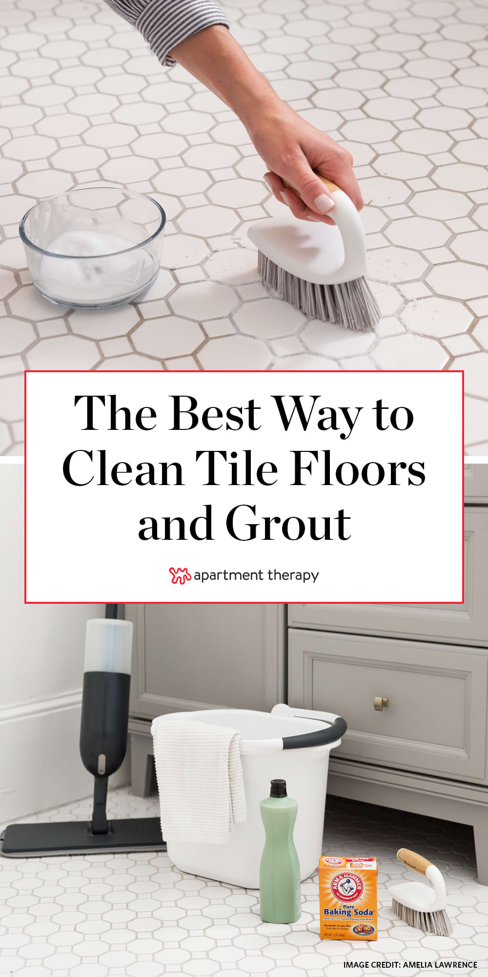 Easy Floor Tile Grout Cleaner - A Pretty Life In The Suburbs