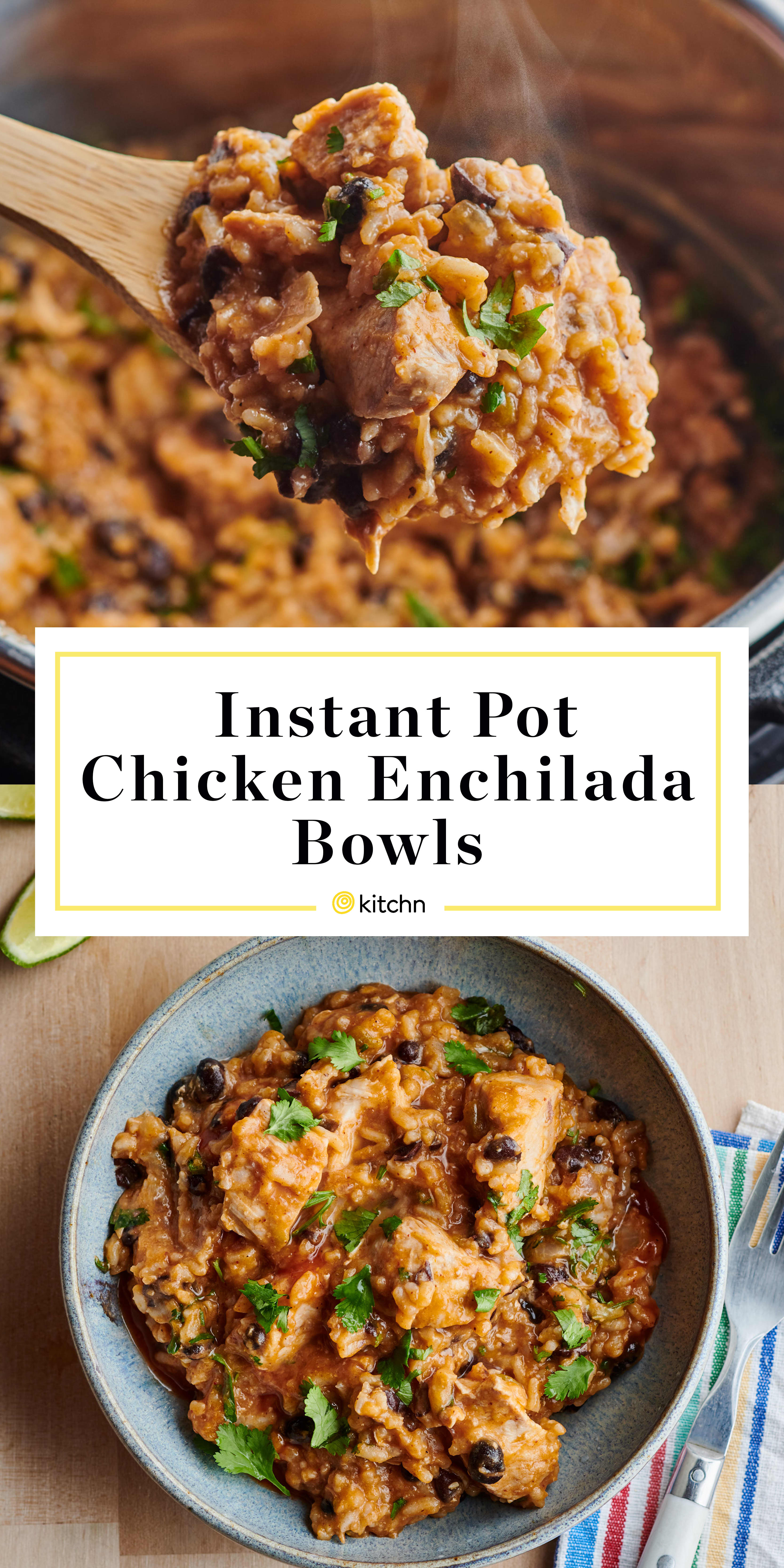 instant pot enchilada chicken and rice