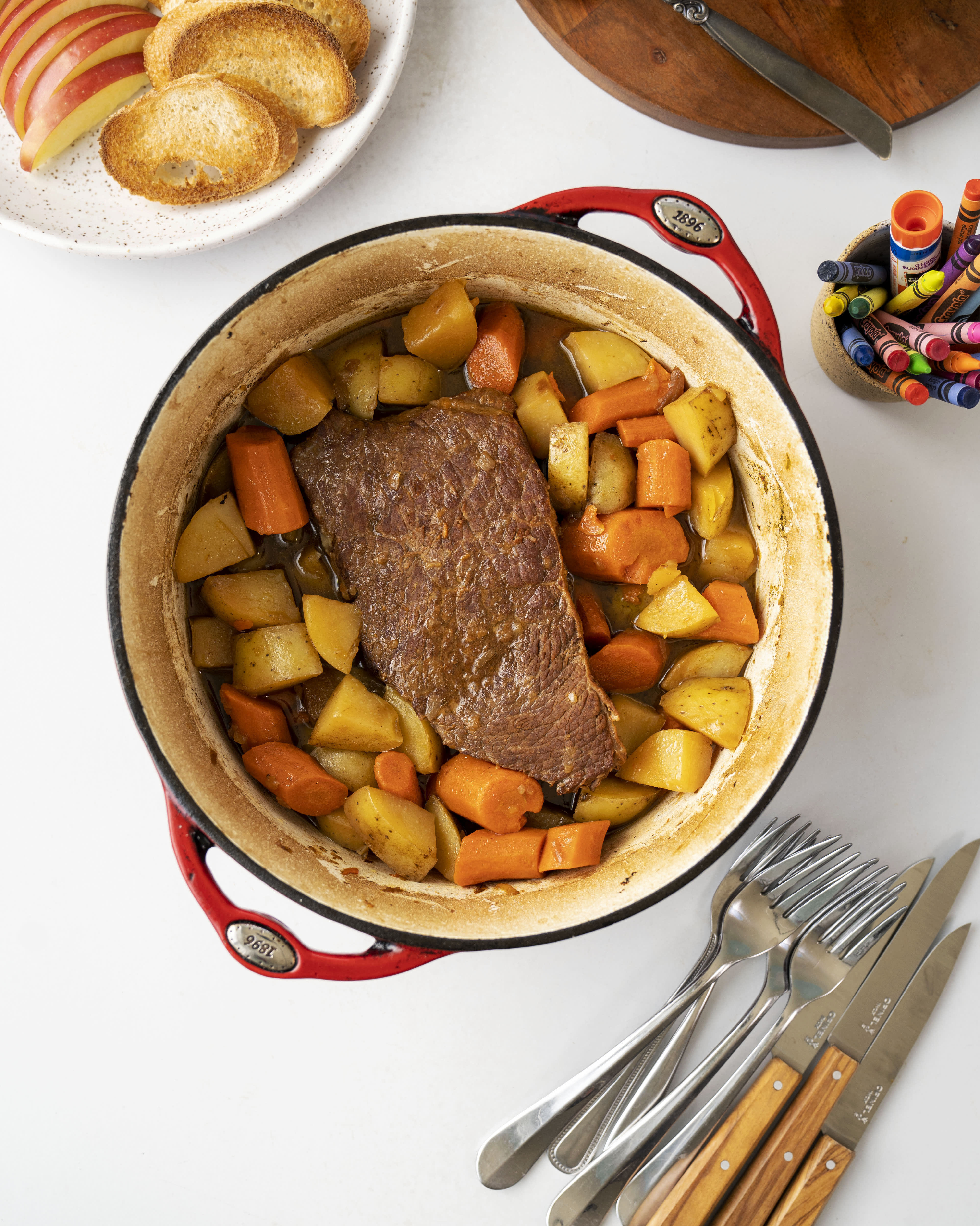 Dutch Oven Pot Roast - The Feathered Nester