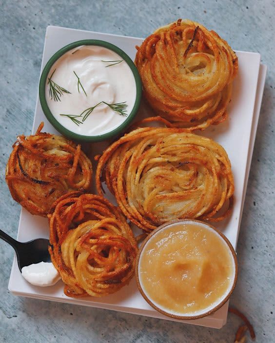 Spiralizer Potato Latkes ⋆ Bites 'N Pieces