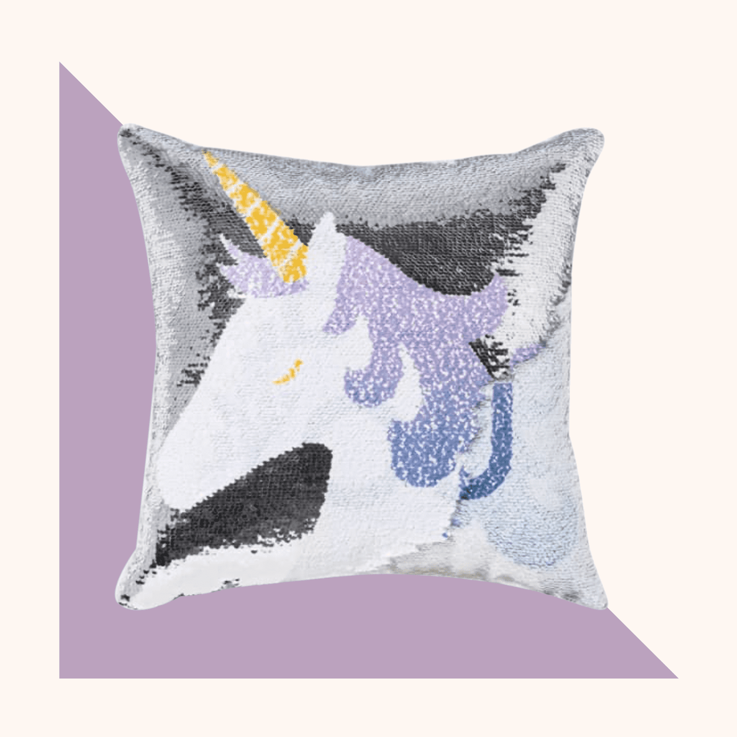 Sequins Unicorn Pillow