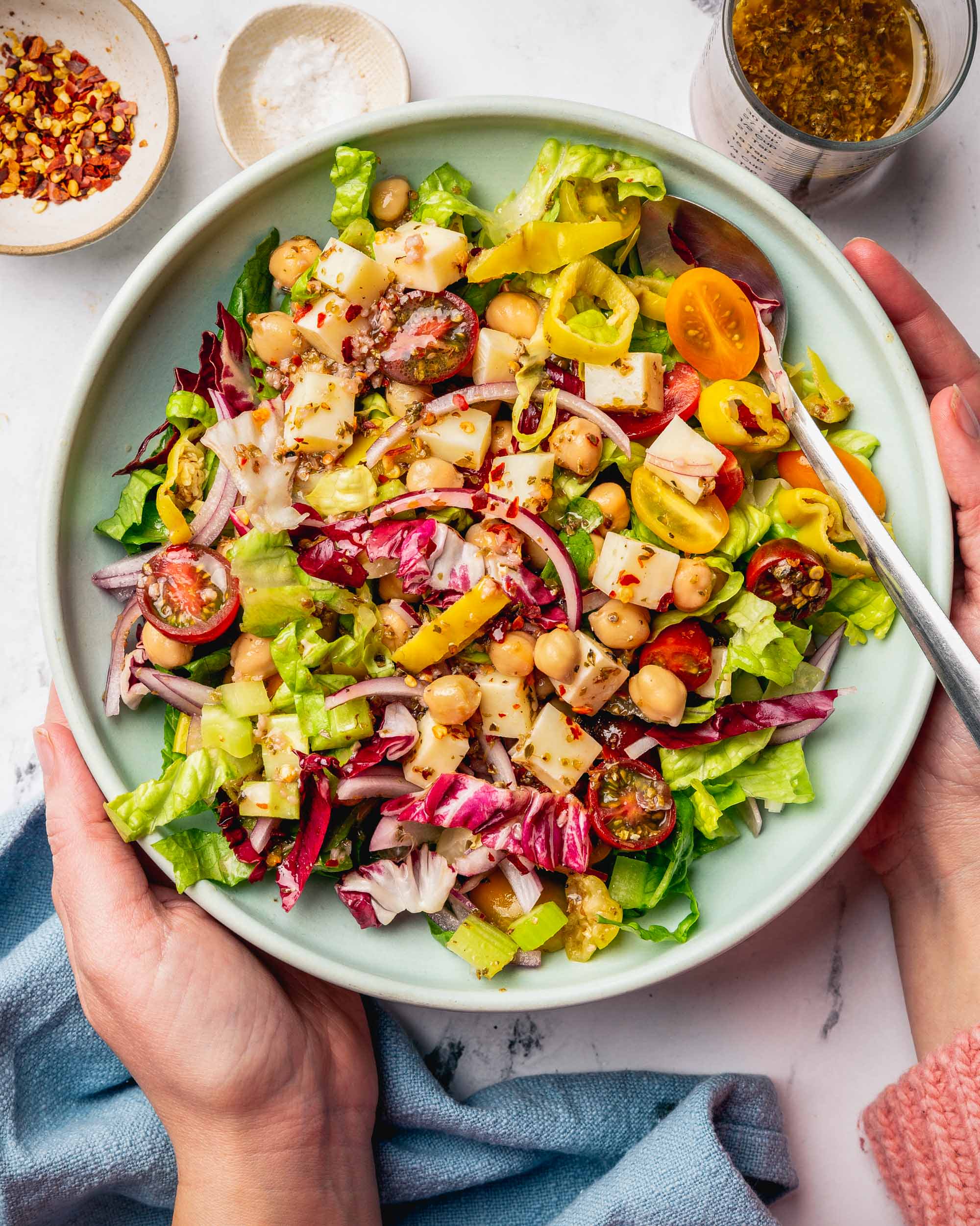 Summer Chopped Veggie Salad - Proud Italian Cook