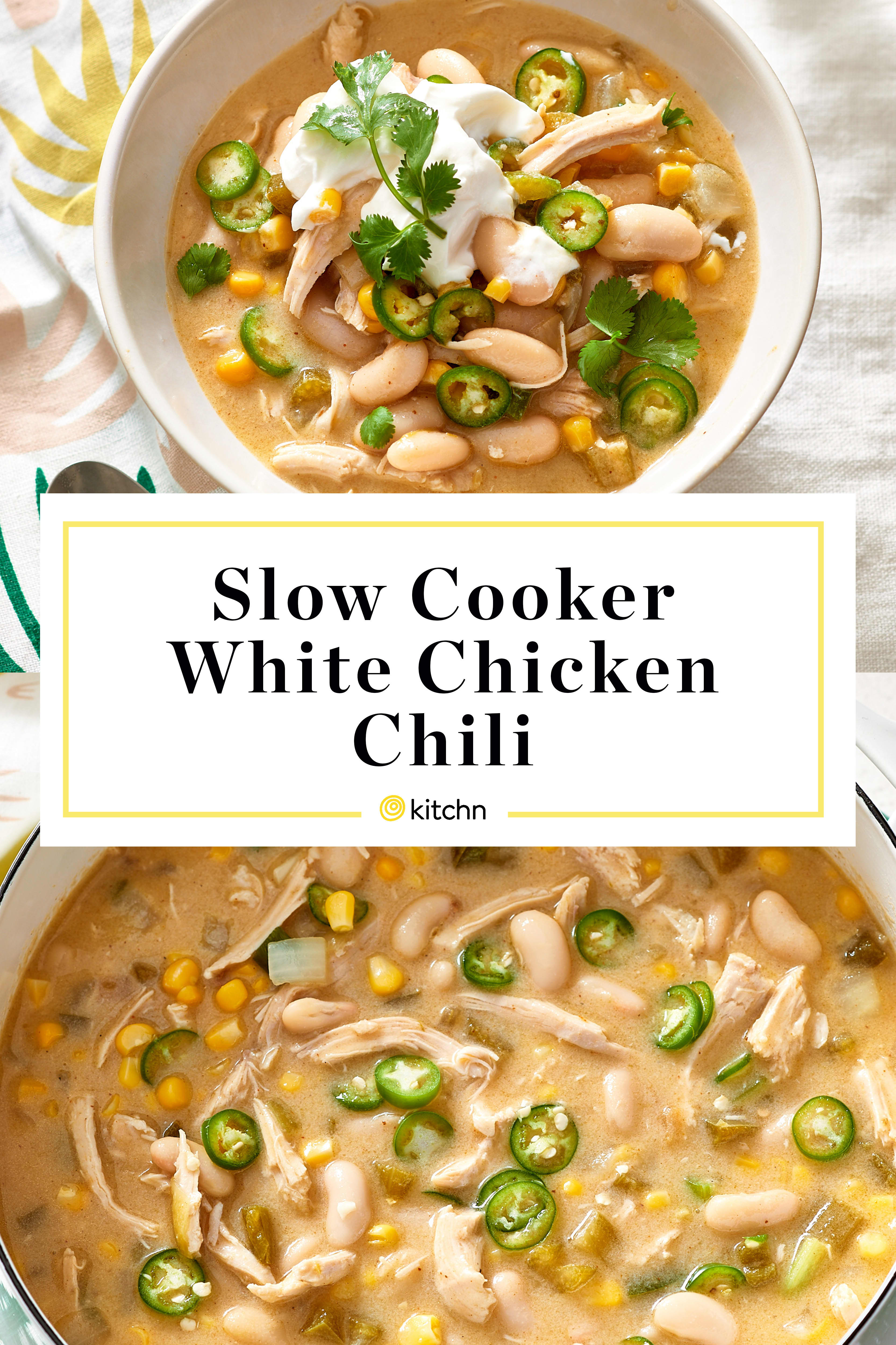 Recipe Slow Cooker White Chicken Chili Kitchn