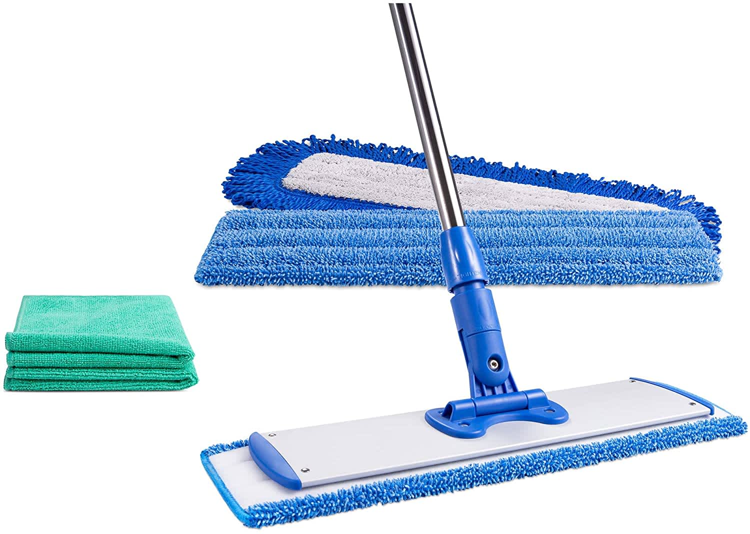 ShamWow Mop with Removable Mop Head Dust and Floor Mop Sweeper with Adjustable Length Super Absorbent and Lightweight Machine Washable