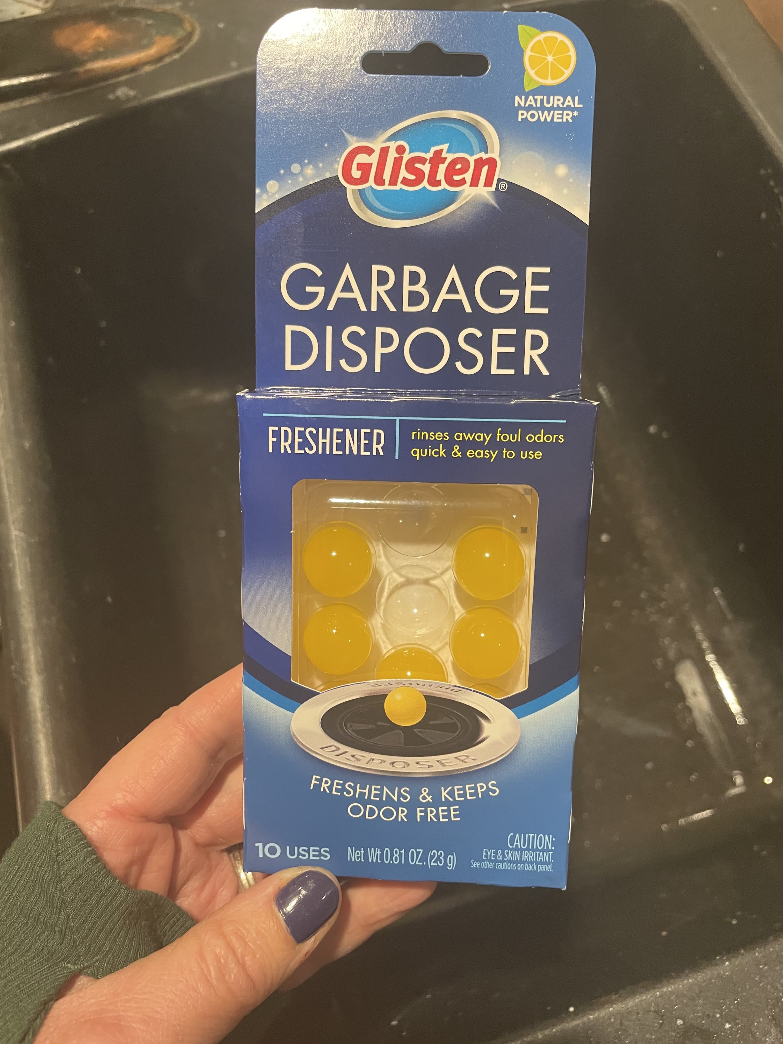 Glisten Disposer Care Waste Disposal Garbage  Cleaner Lemon Fresh 4 x 35g 