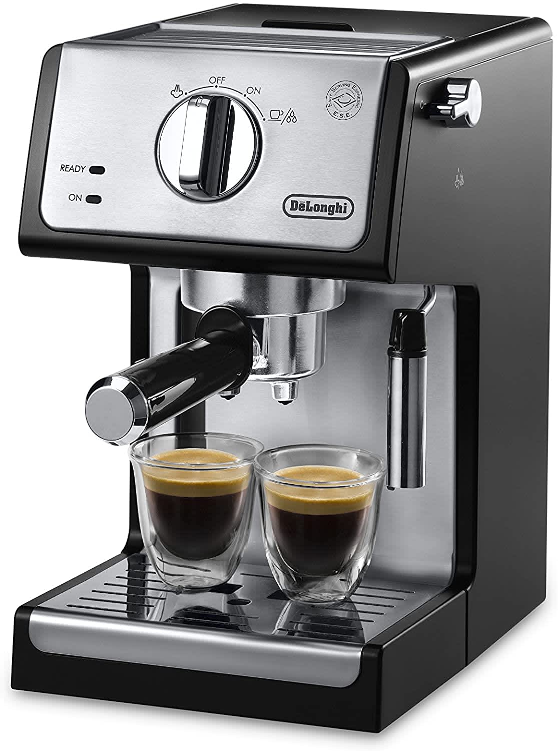 DeLonghi All-In-One 10-Cup Stainless Steel Drip Cofffee Maker and Espresso  Machine – Monsecta Depot