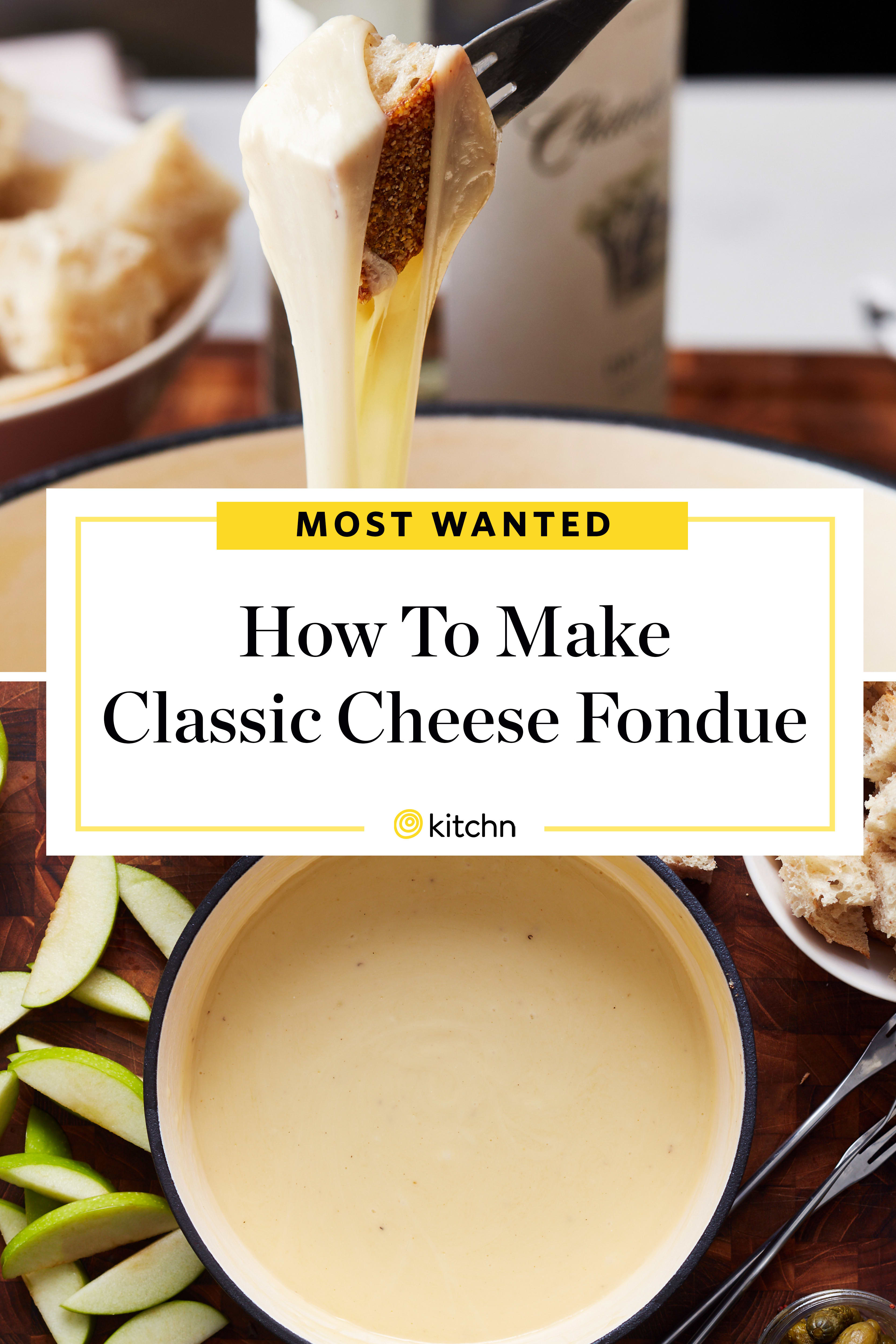 Classic cheese fondue, Recipe