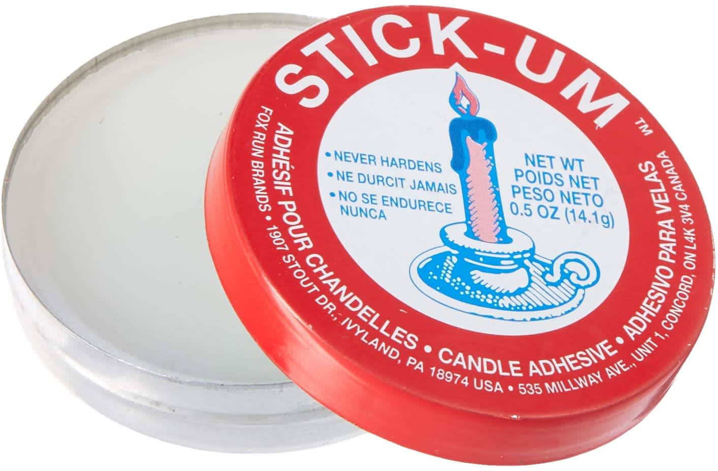0.5-Ounce Fox Run Stick-Um Candle Adhesive 