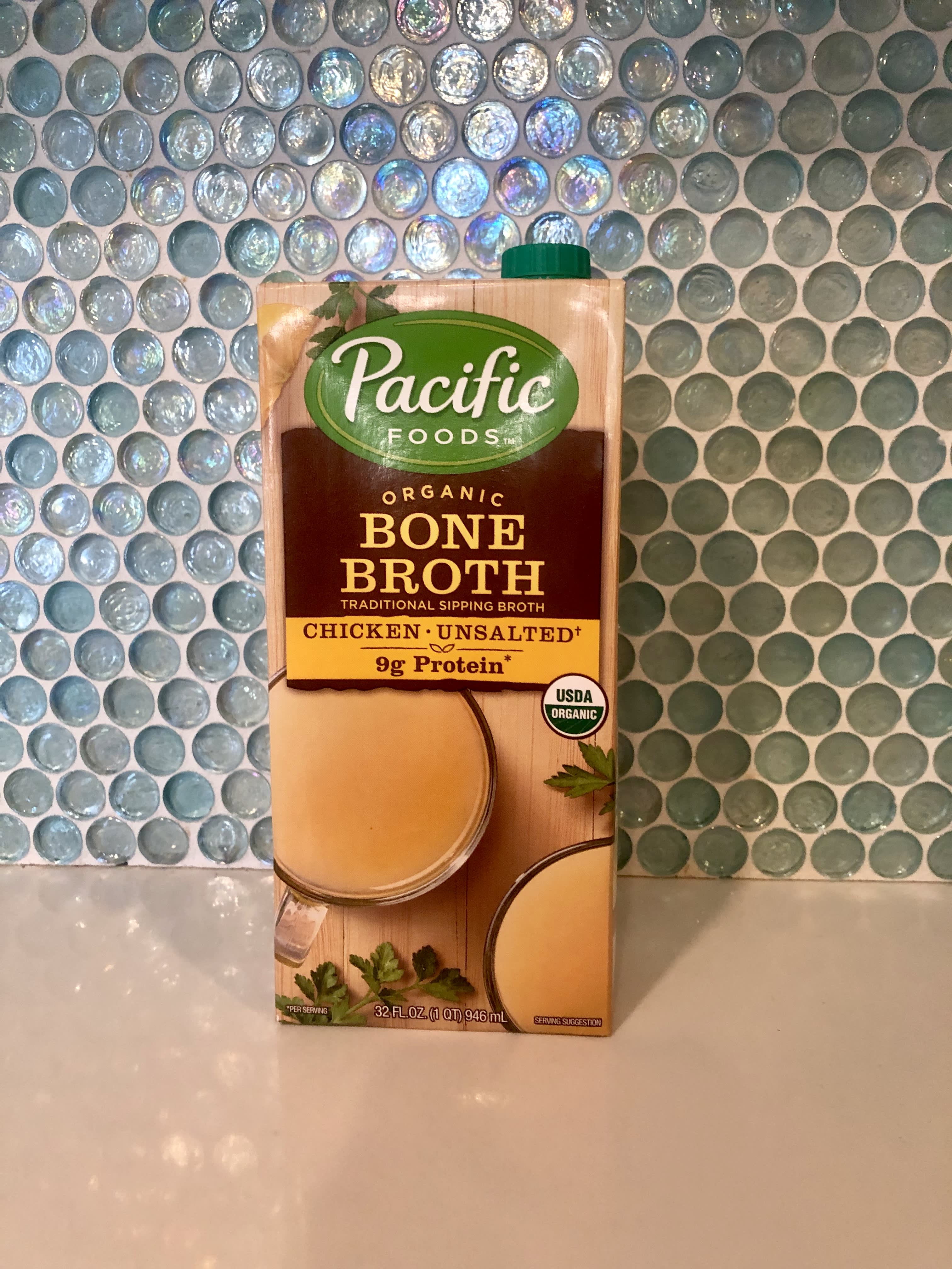 Pacific Foods Bone Broth, Organic, Chicken, Unsalted