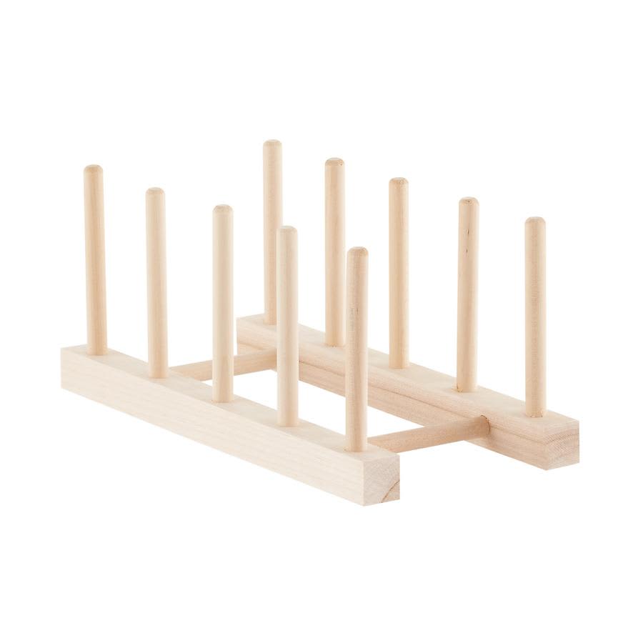 Pretty and Cheap Lid Organizer: The Container Store's Maple Racks