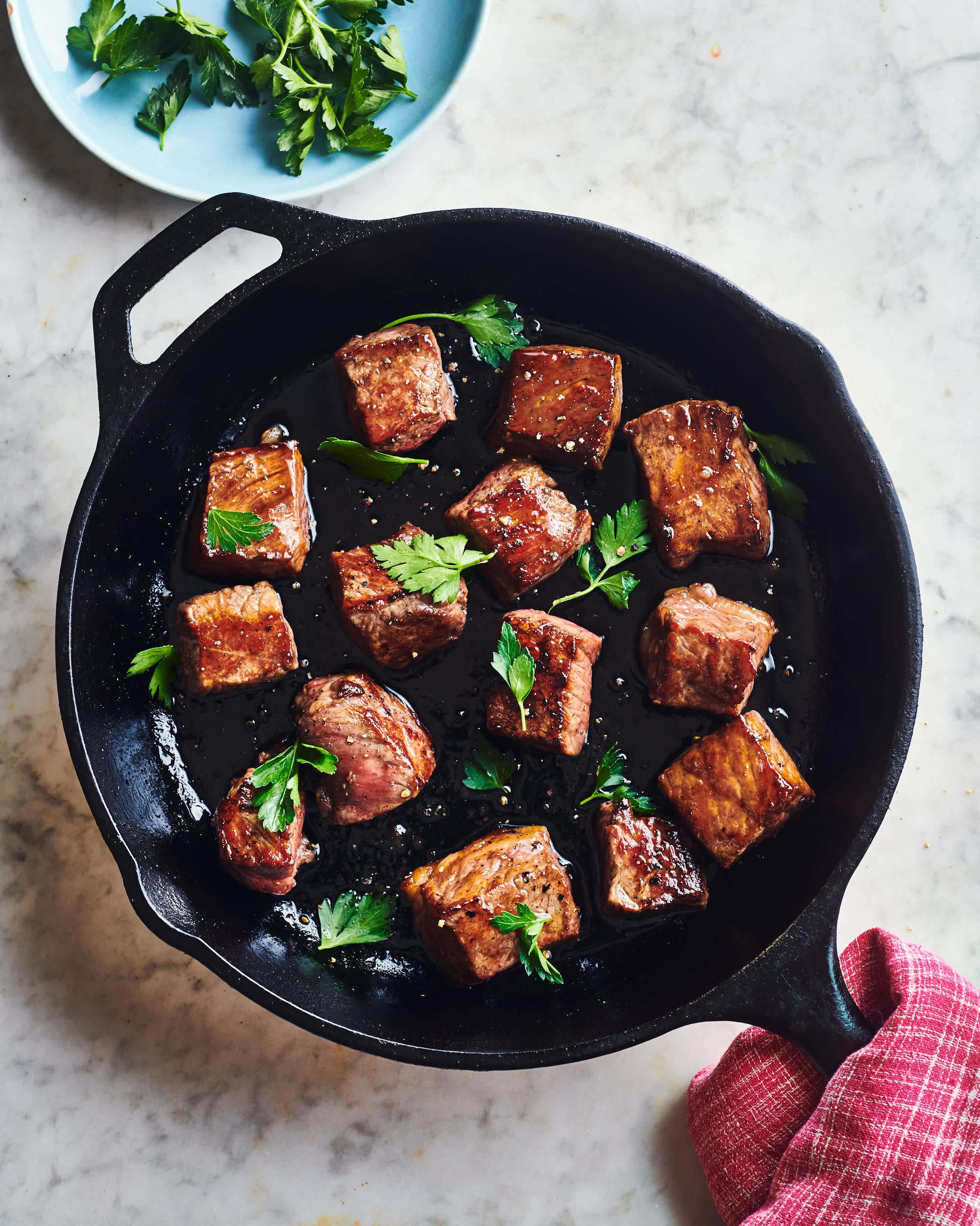 Cast-Iron Steak with Bourbon Sauce