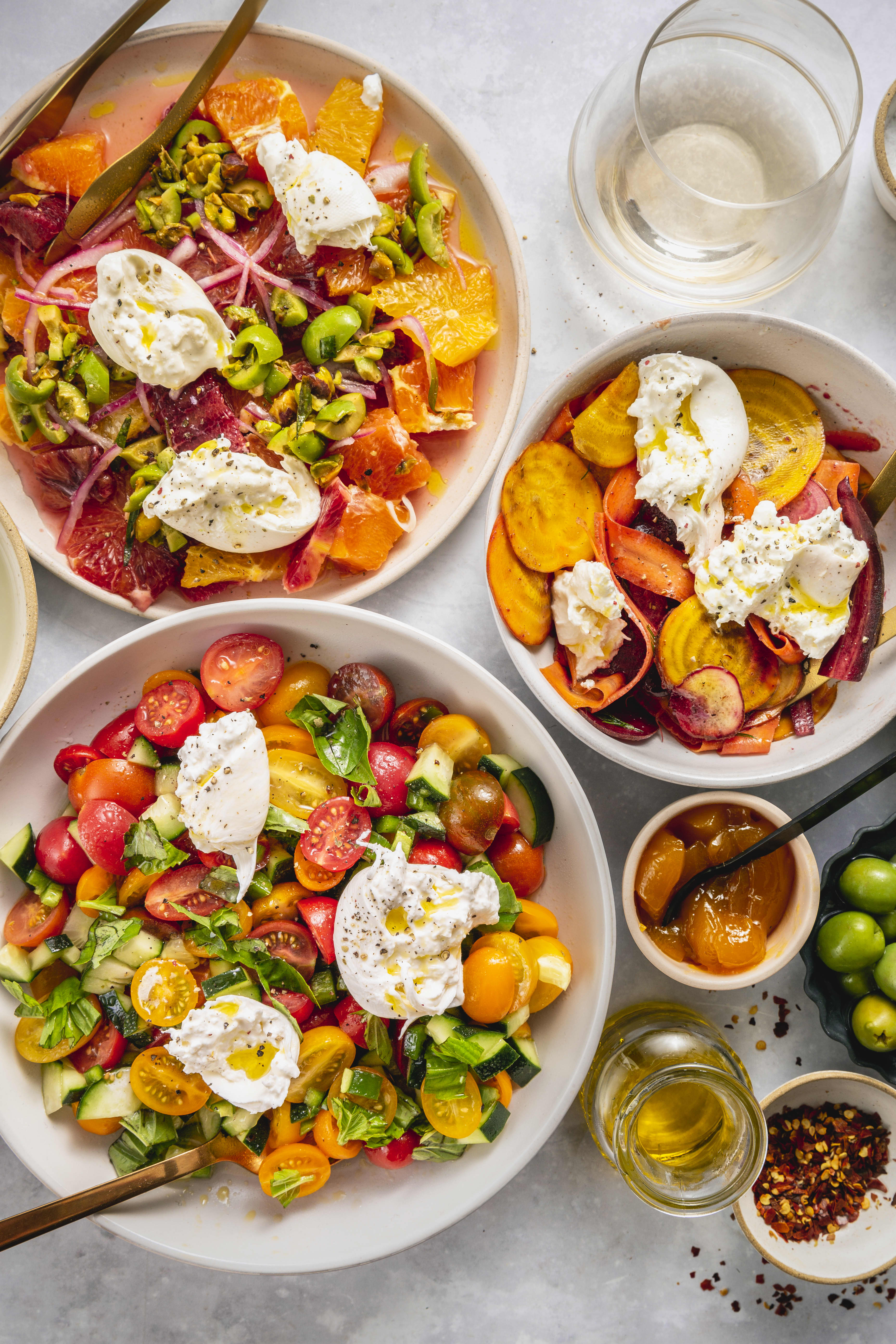 Burrata Chopped Salad Board - Reluctant Entertainer