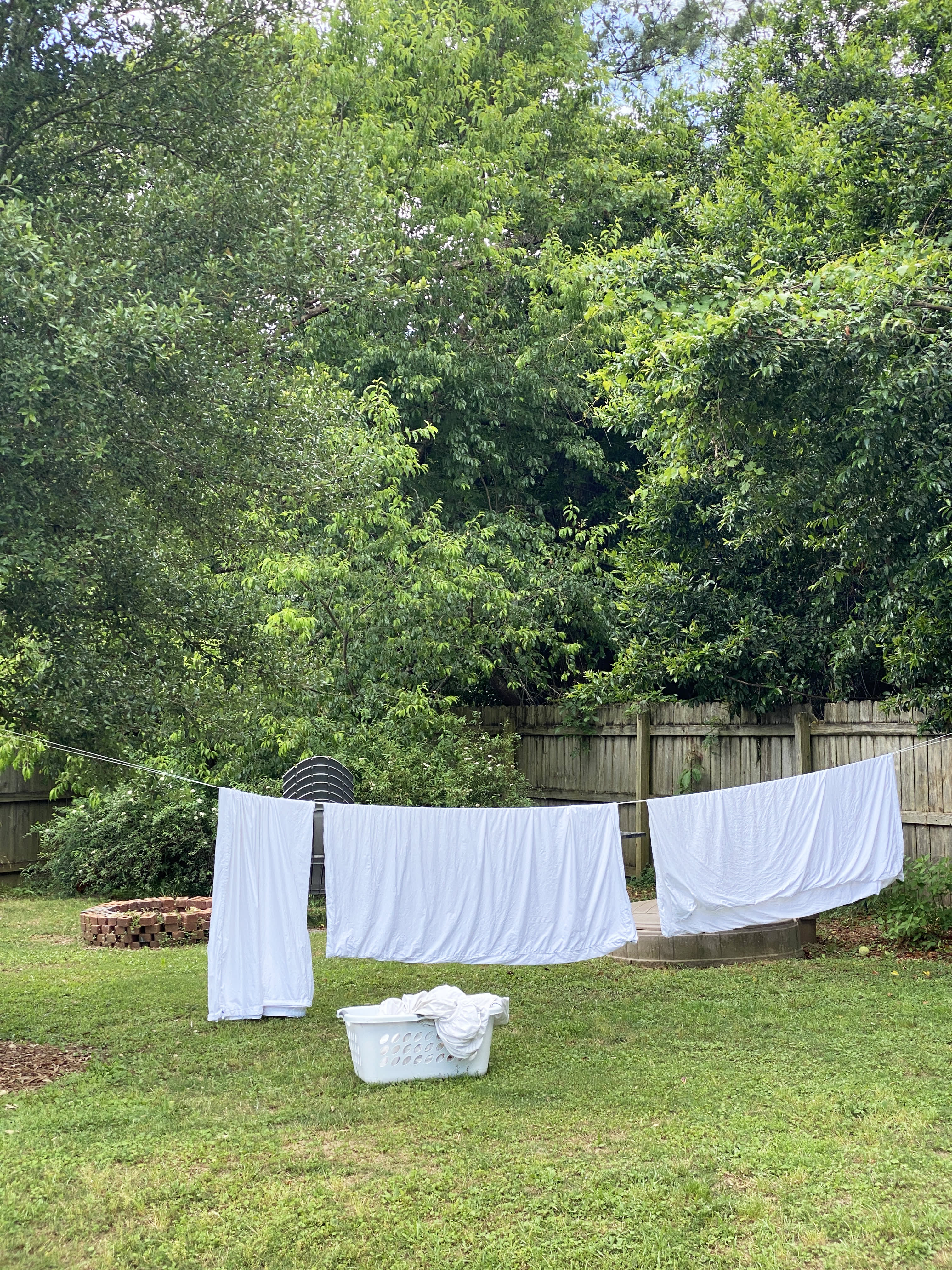 Retractable Clothesline: Air dry your laundry easily and
