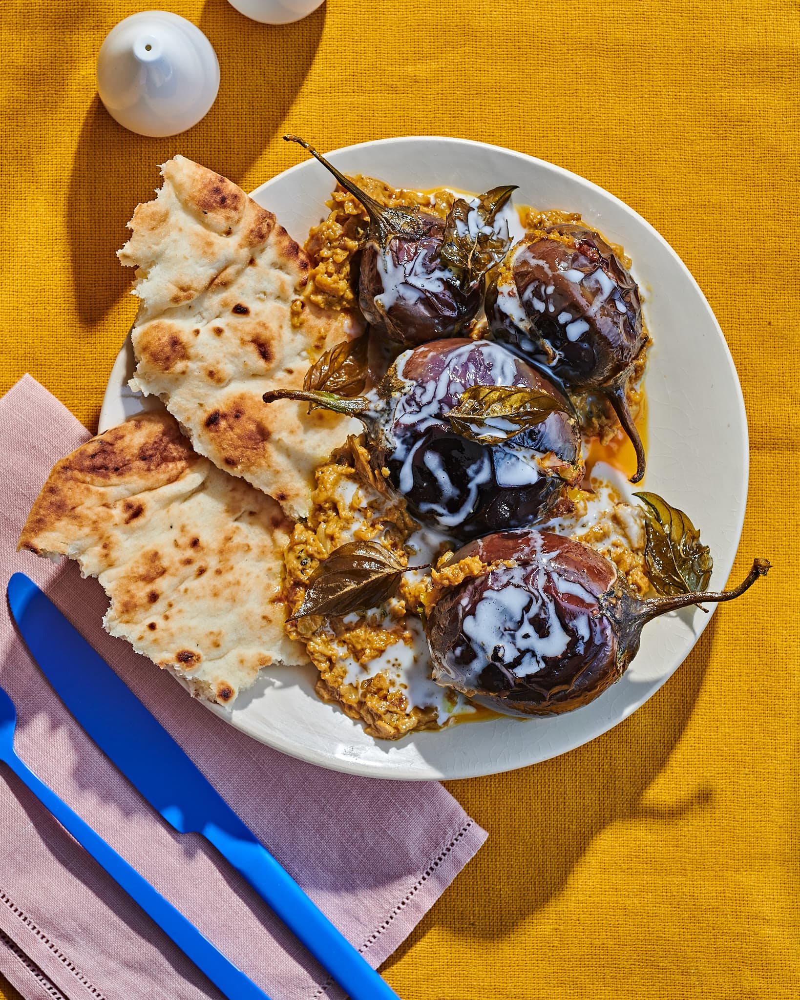 Priyanka Naik's Baby Eggplants in Peanut-Basil Sauce from The