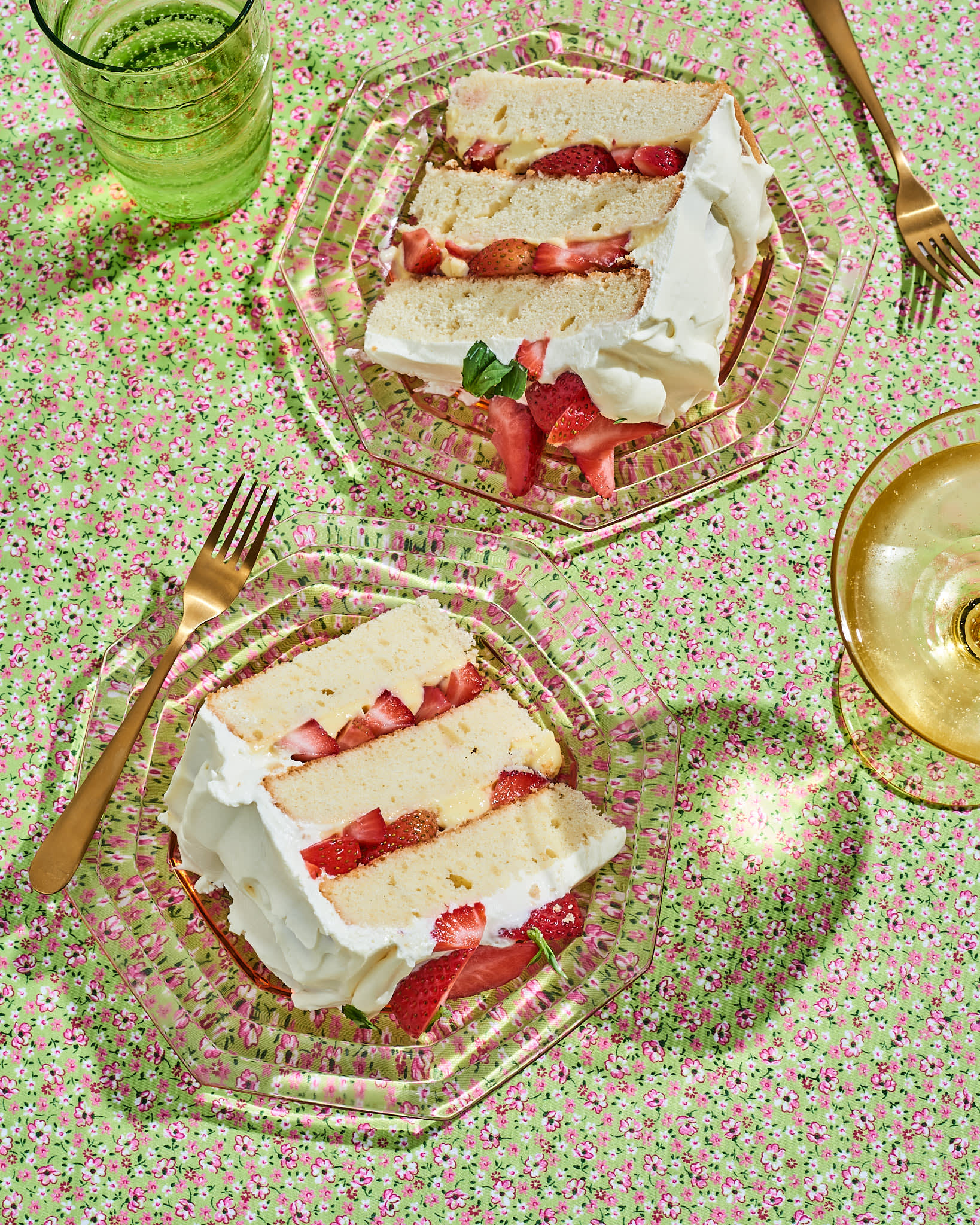 Strawberry Custard Cassata Cake - At Home with Vicki Bensinger | Recipe |  Cake, Baking, Desserts