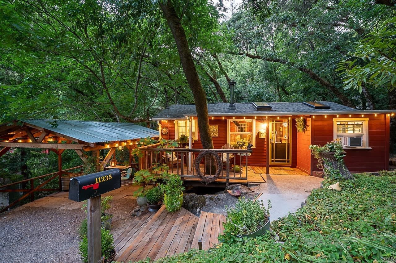 Woodsy Cottage for Sale — 11235 Dell Ave., Forestville, CA Apartment