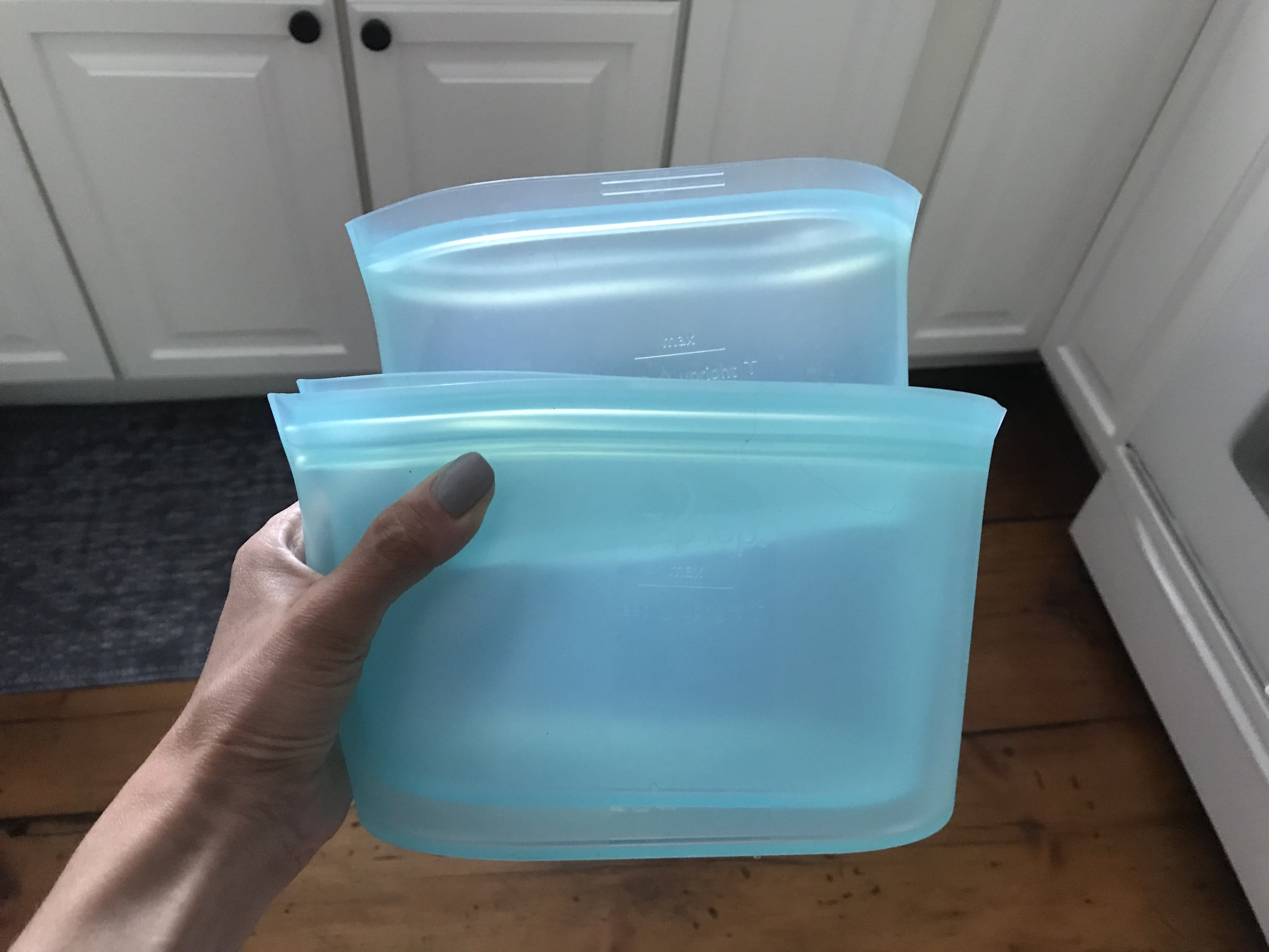 Zip Top Reusable 100% Silicone Food Storage Bags and Containers