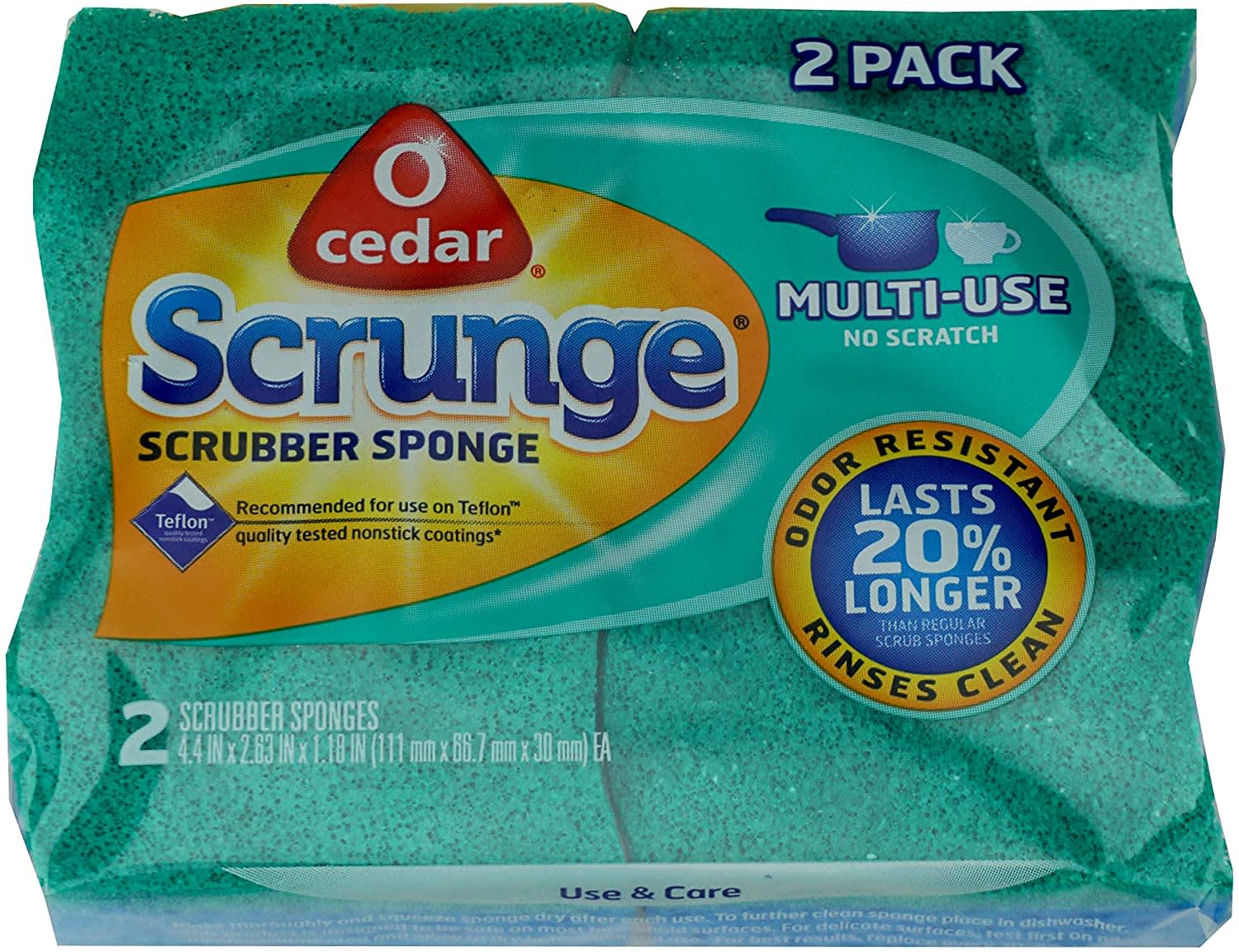 Scrub Daddy Dye Free Sponge Daddy Dual Sided Sponge & Scrubber, 3 pk - City  Market