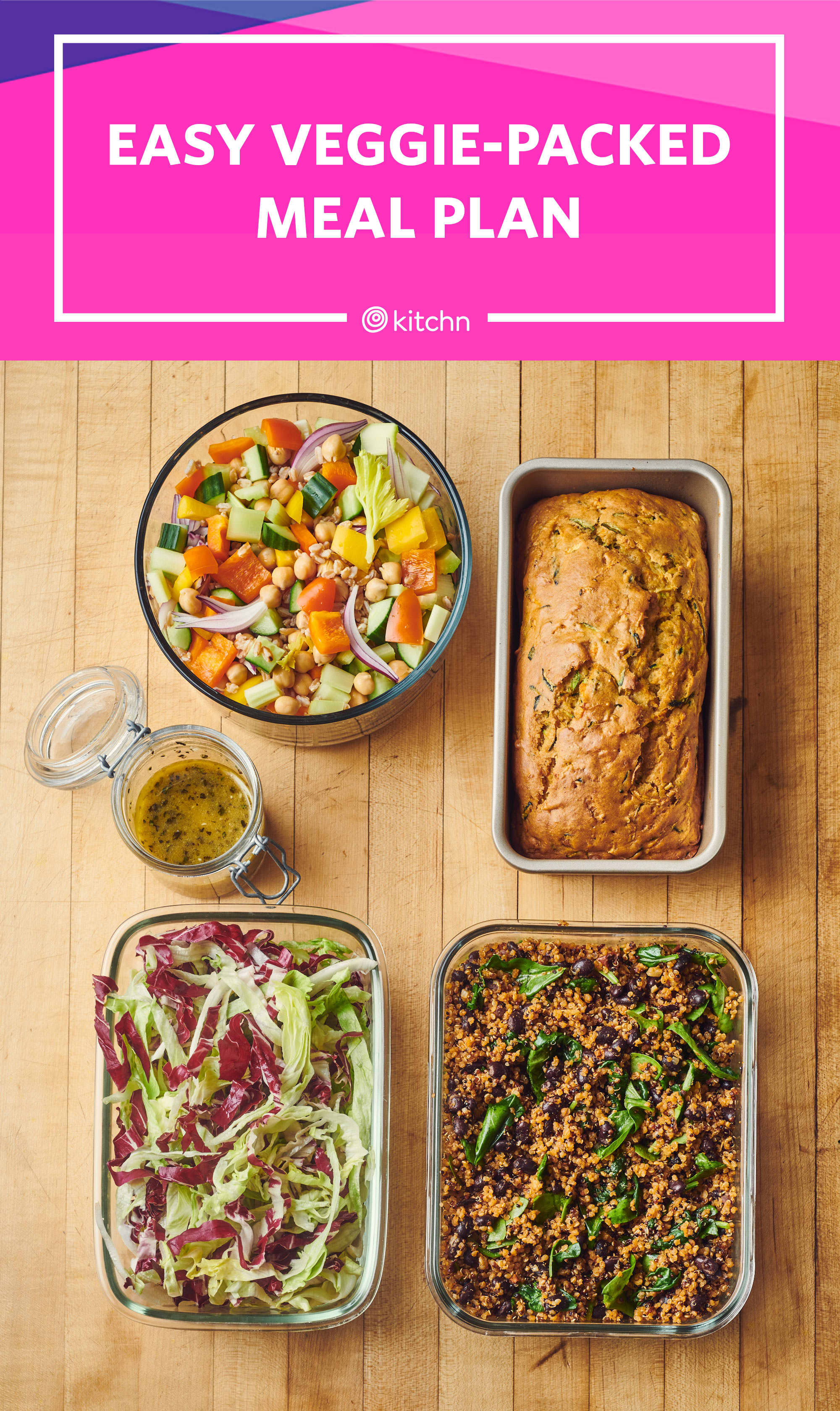 Winter vegetable salad meal prep - The clever meal