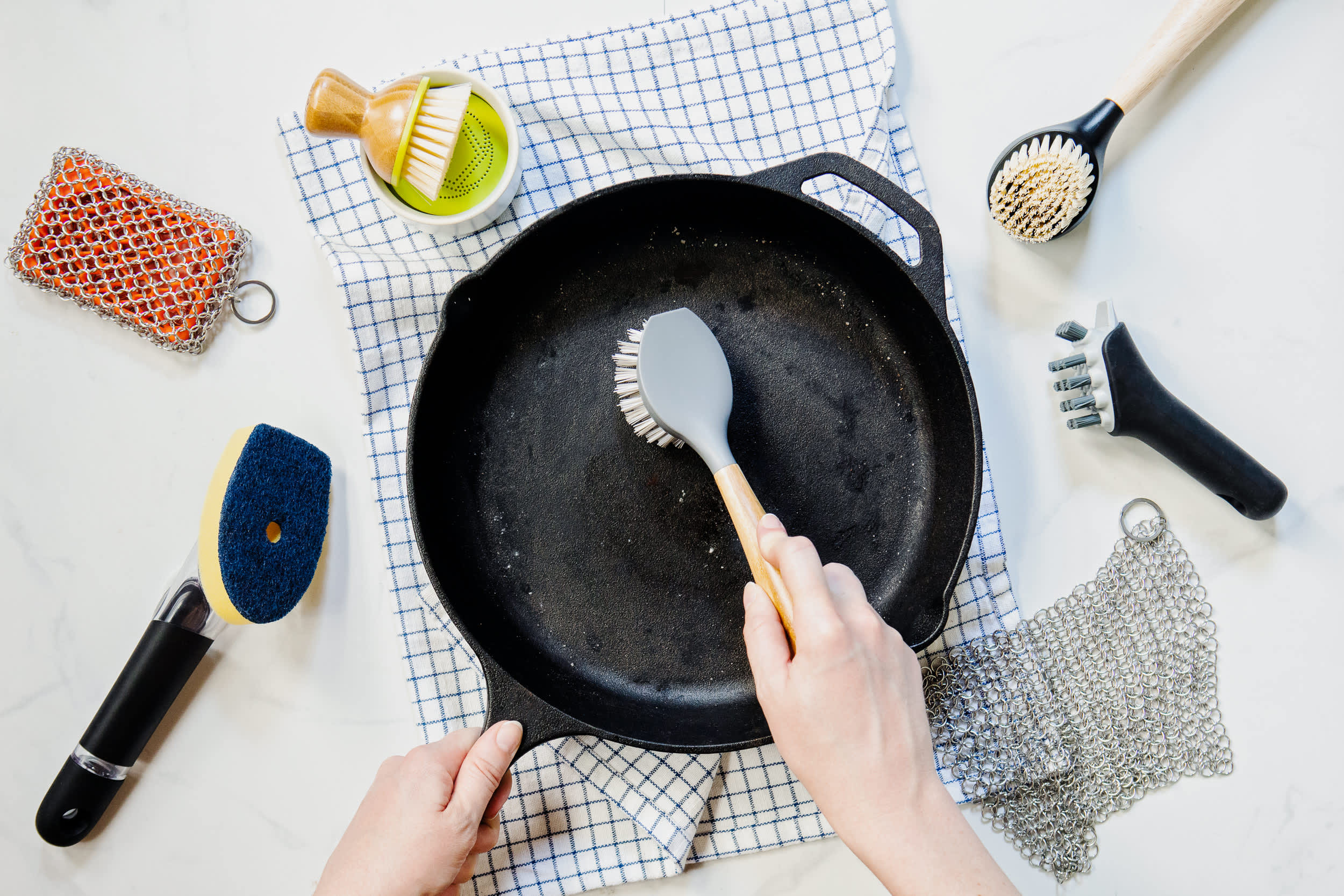 This Is Our Favorite Cast-Iron Cleaning Brush