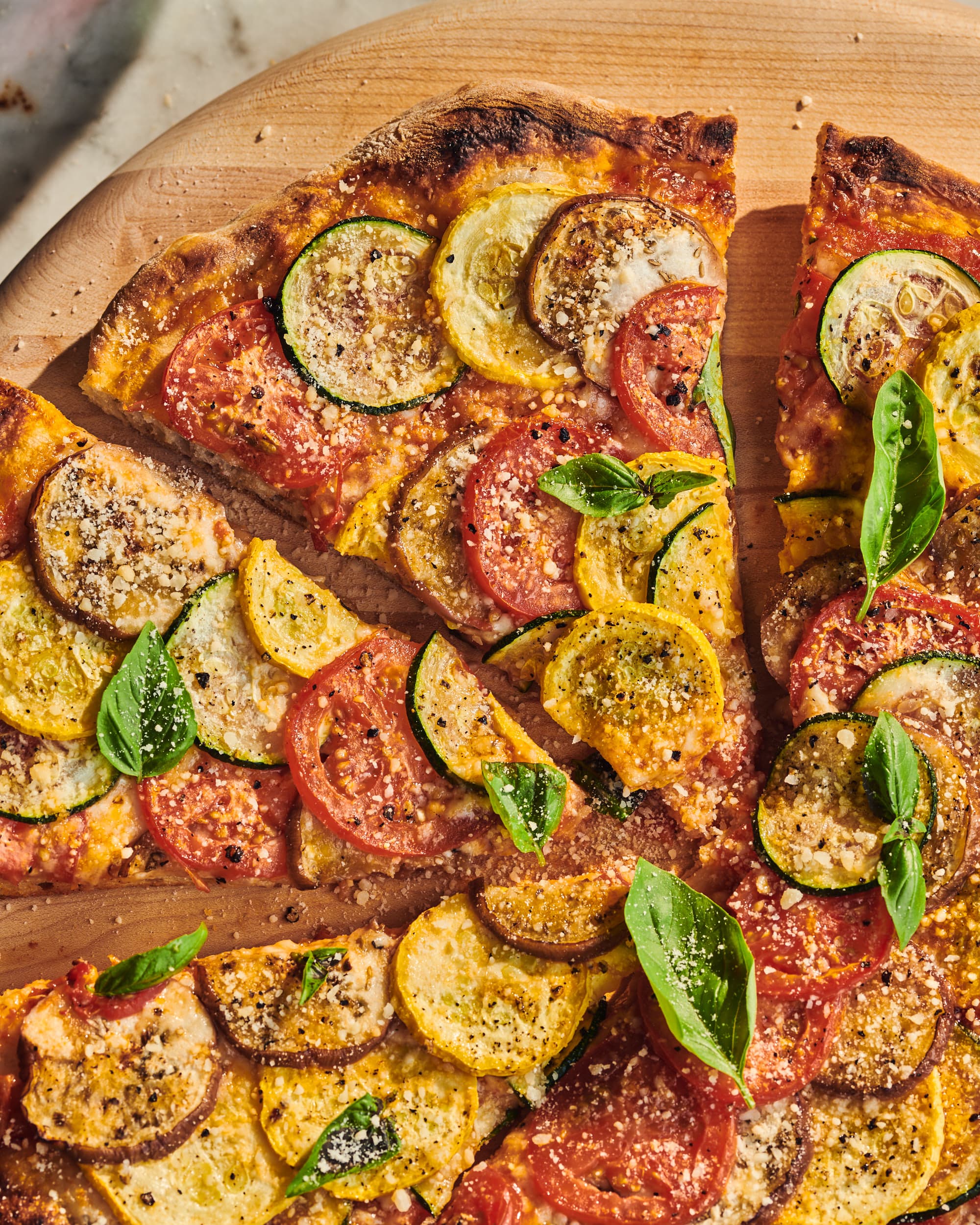 Ratatouille Pizza Recipe (with Squash, Eggplant, and Tomtato)