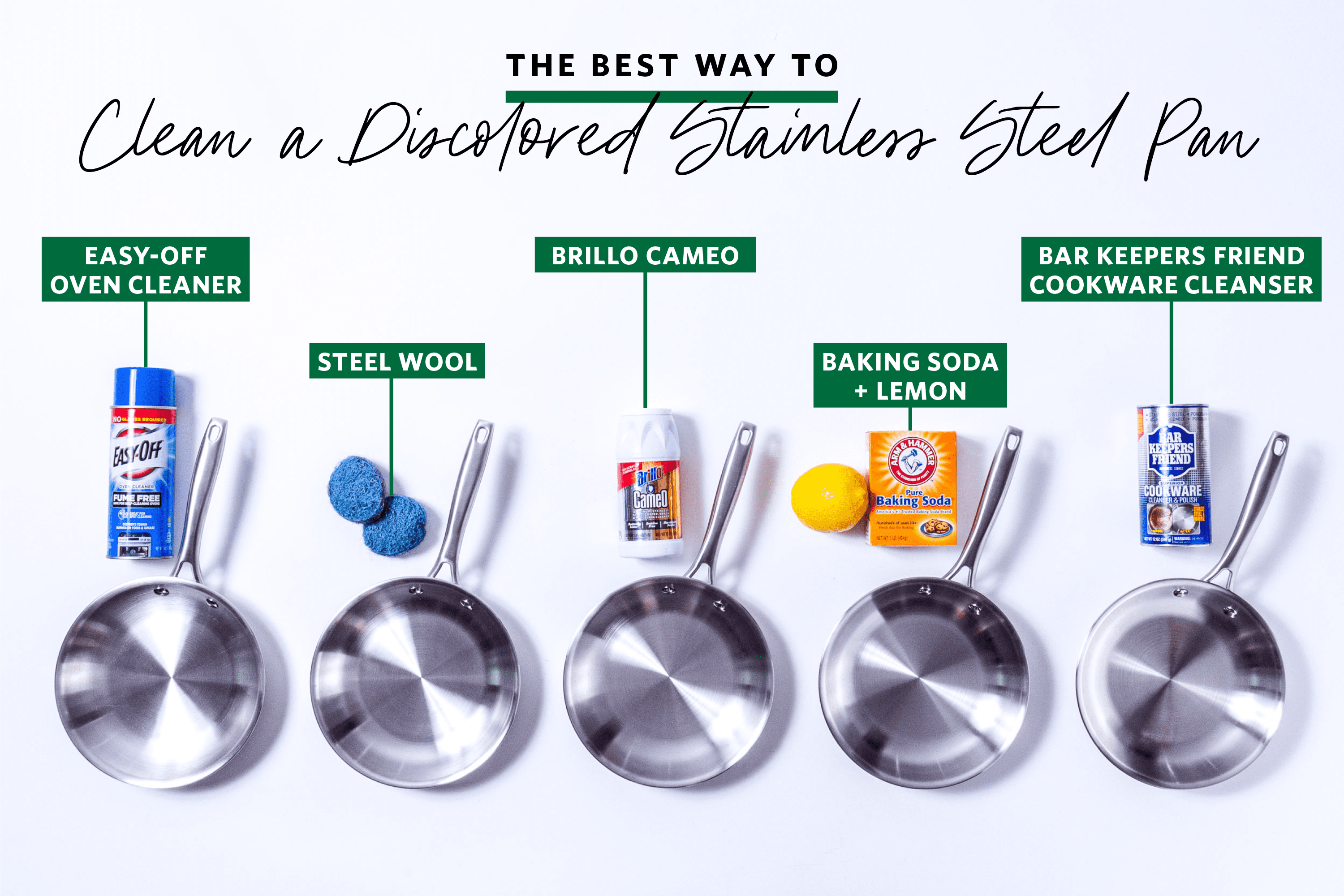 We Tried 5 Methods for Cleaning Discolored Stainless Steel Pans