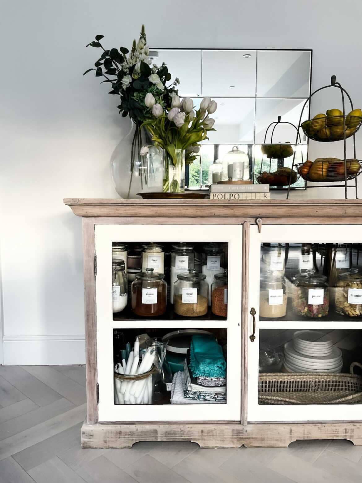 How I Turned a Vintage Cabinet Into a DIY Kitchen Pantry (for my Small  Kitchen) • Grillo Designs