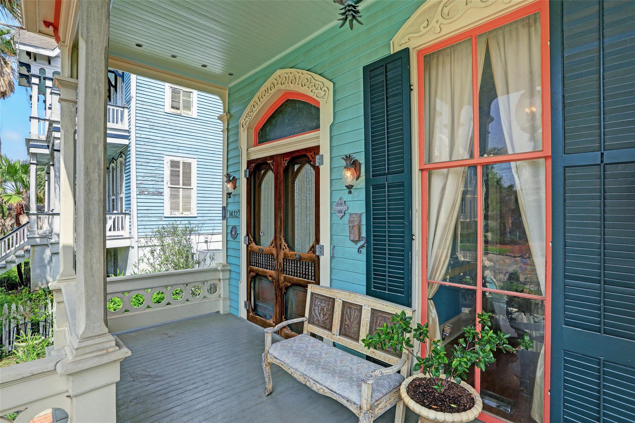 Blue Victorian for Sale — 1412 Market Street, Galveston, Texas