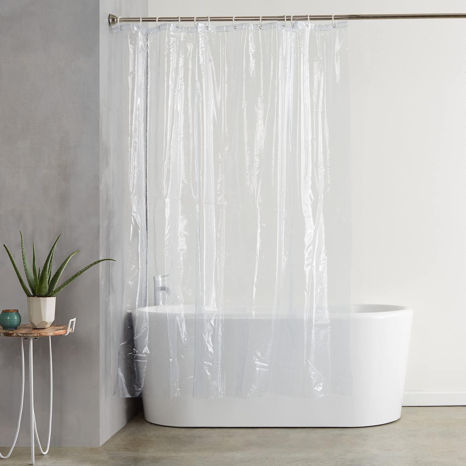Waterproof Liner Long Bathroom Bath Shower Liner Wimaha Clear EVA Shower Curtain 