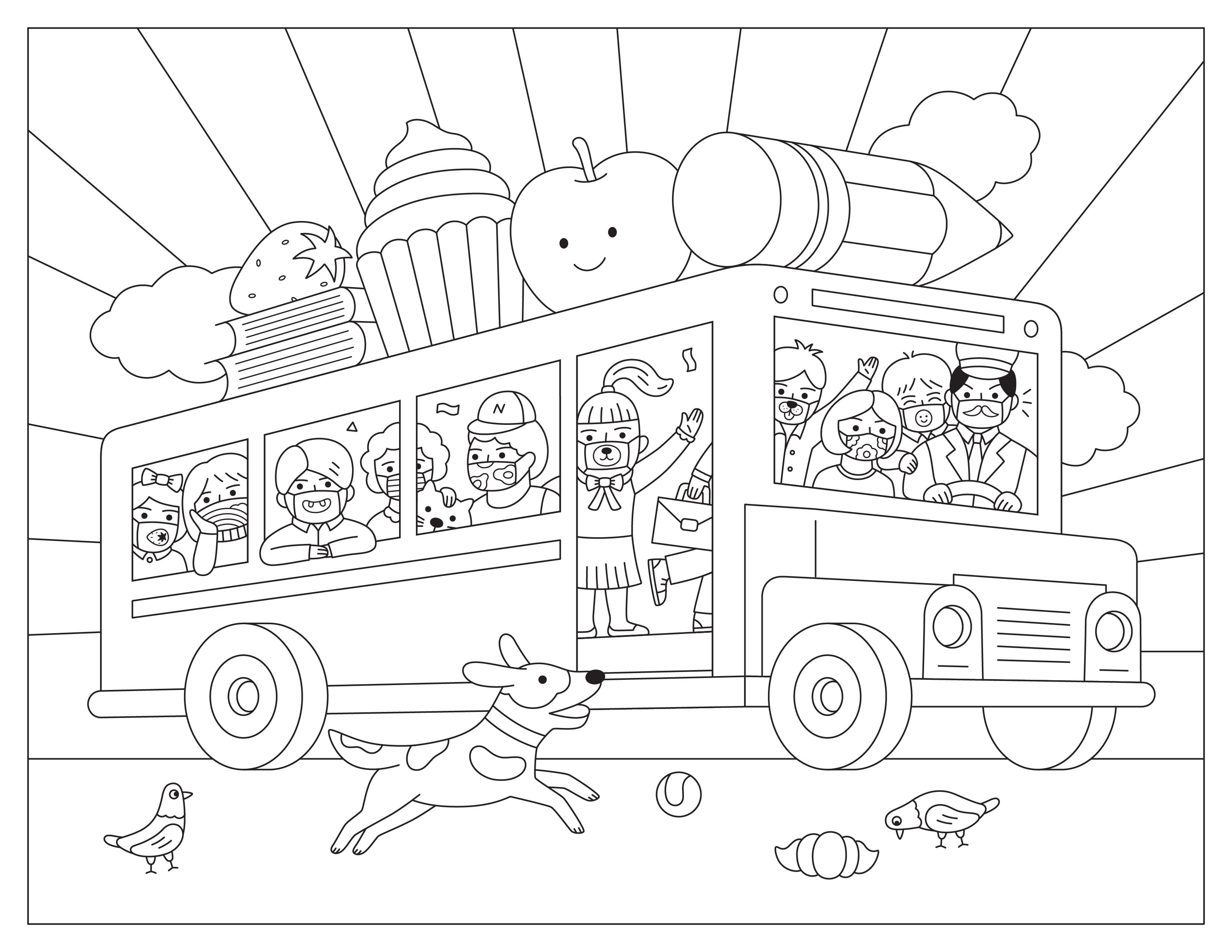 Back to School Coloring Page   Cubby
